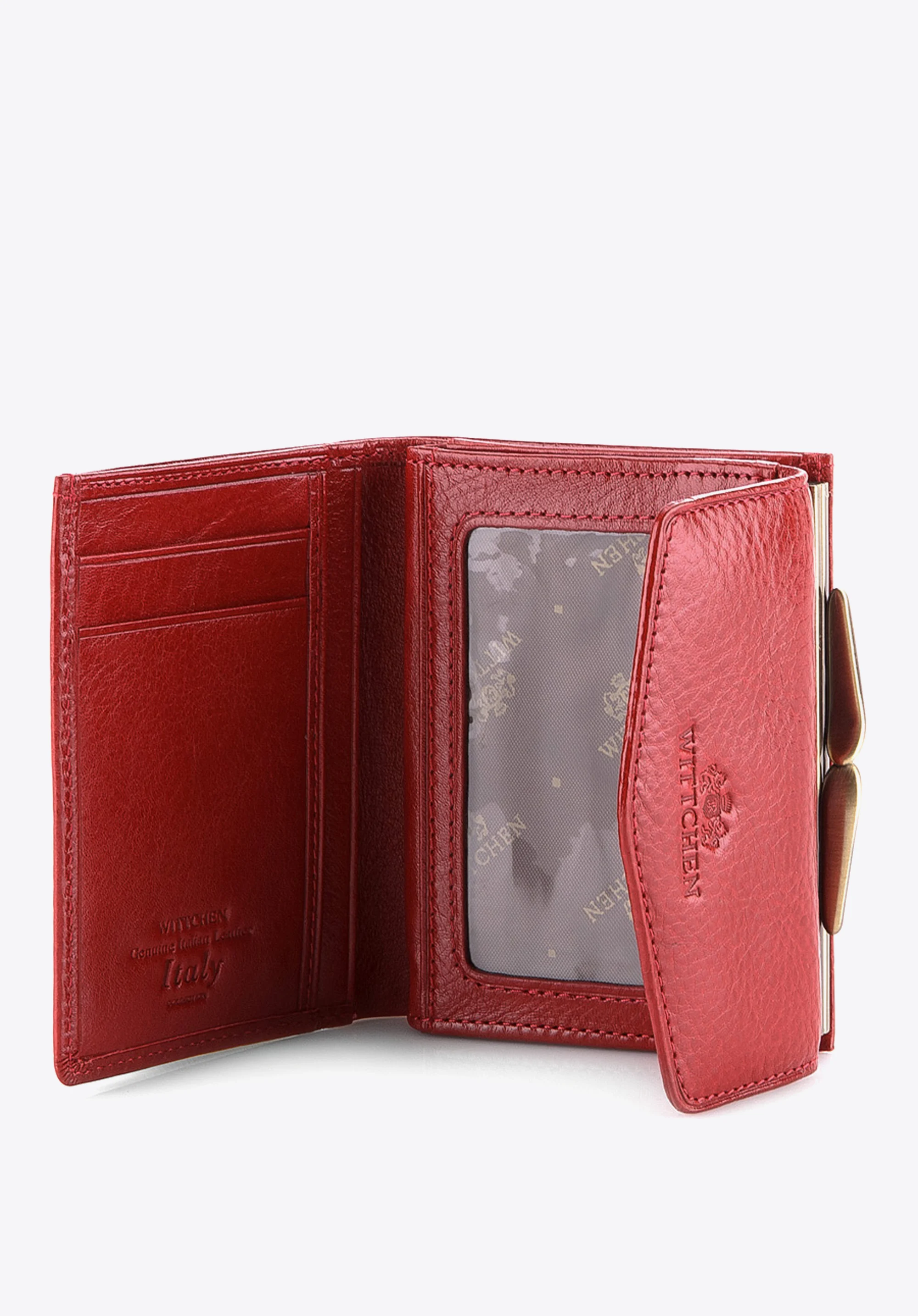 Damski portfel skórzany na bigiel mały