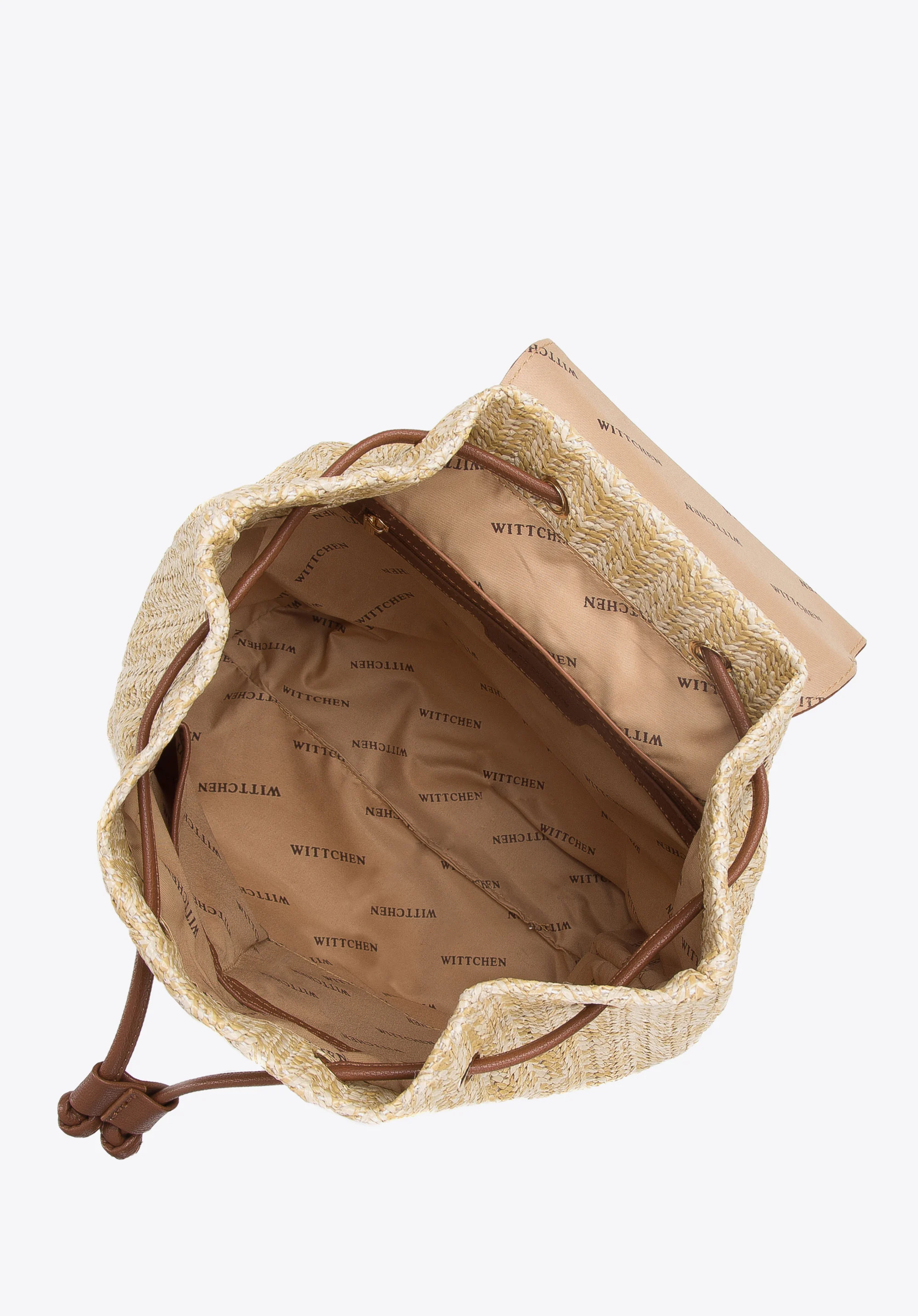 Damski plecak worek z plecionki