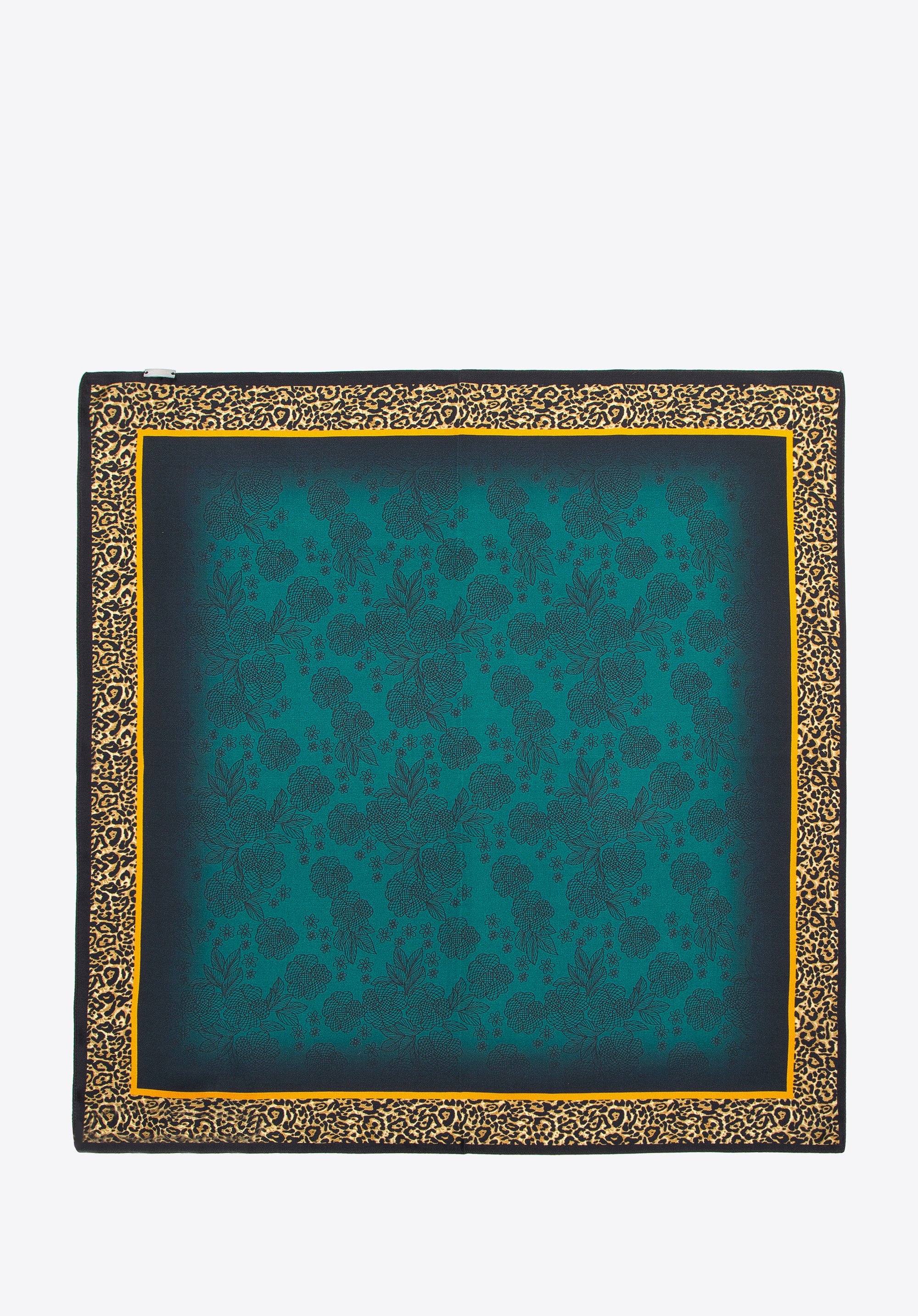 Damska apaszka jedwabna we wzory