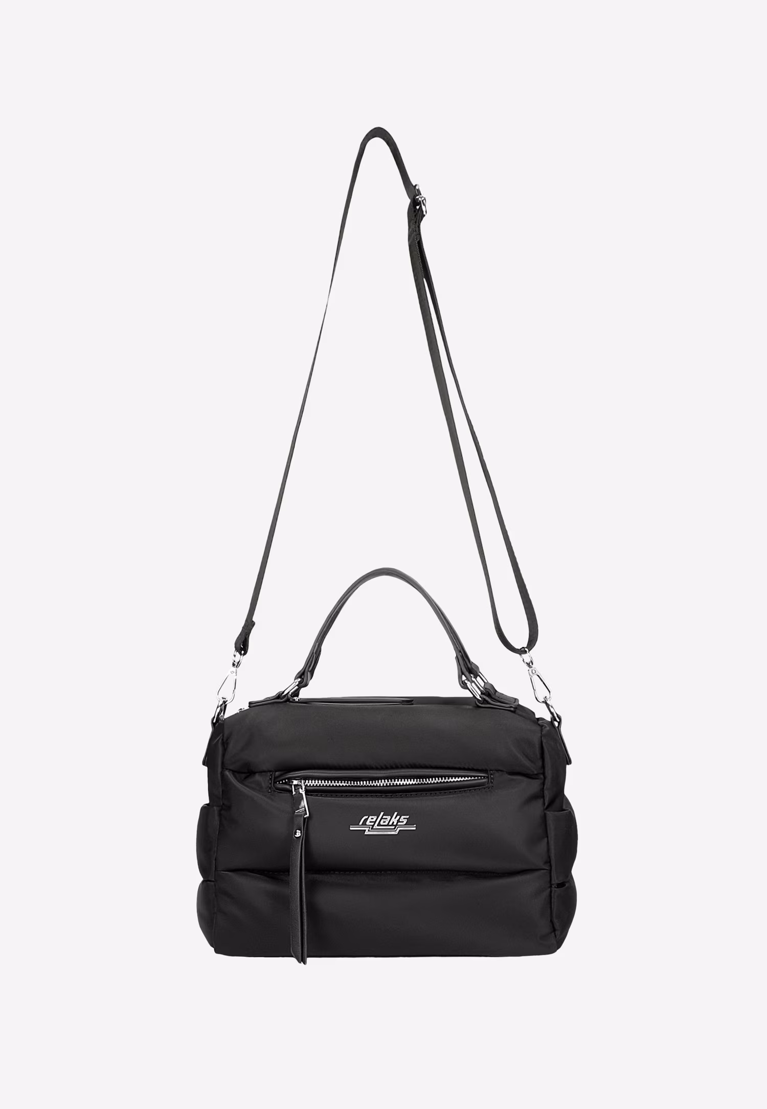 Czarna pikowana torebka RELAKS