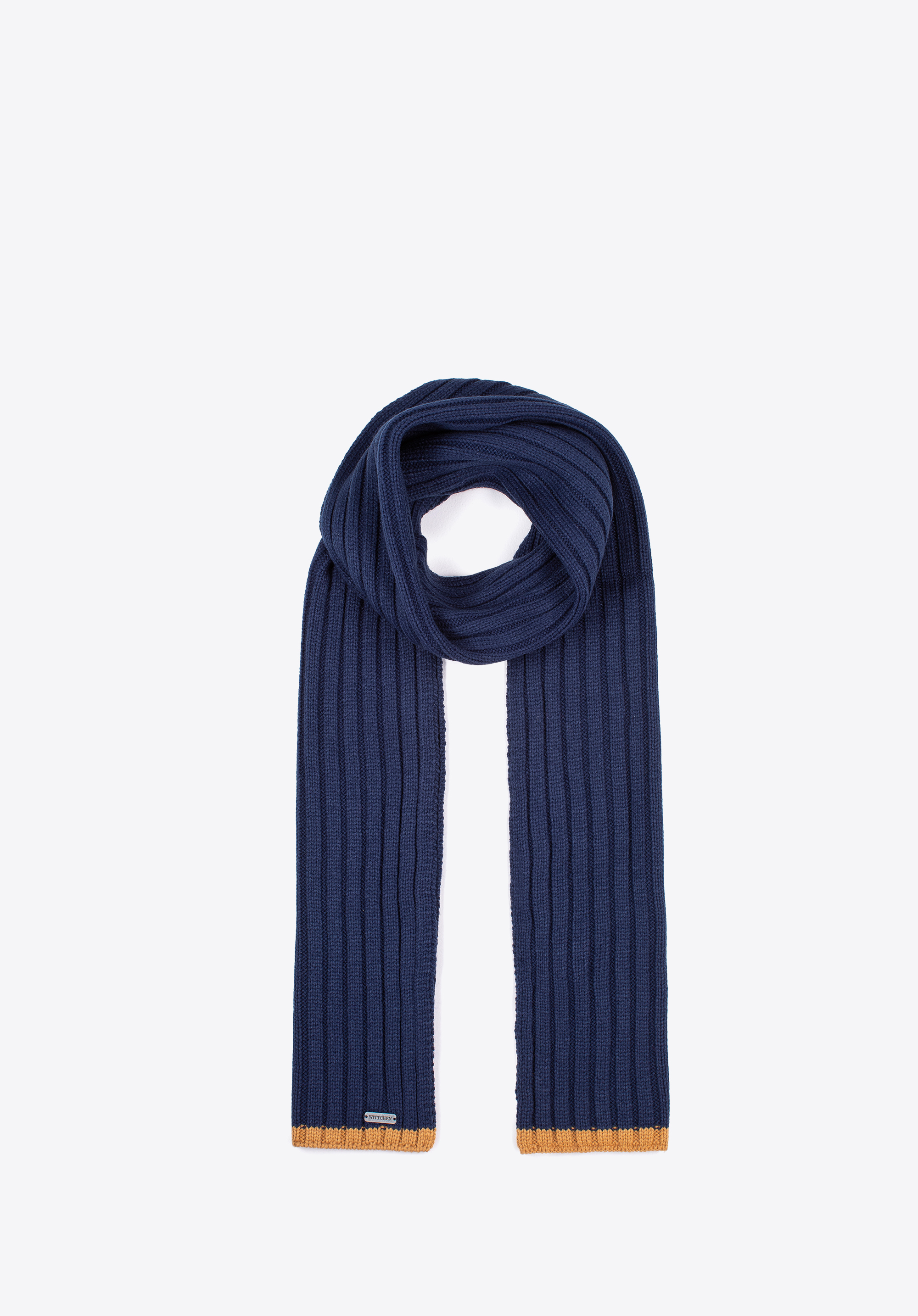 Męski komplet zimowy z kolorowym paskiem