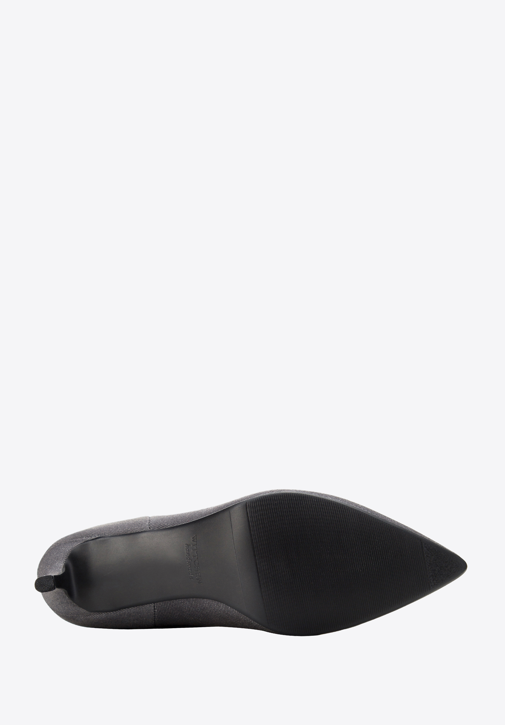 Damskie kozaki dżinsowe na szpilce