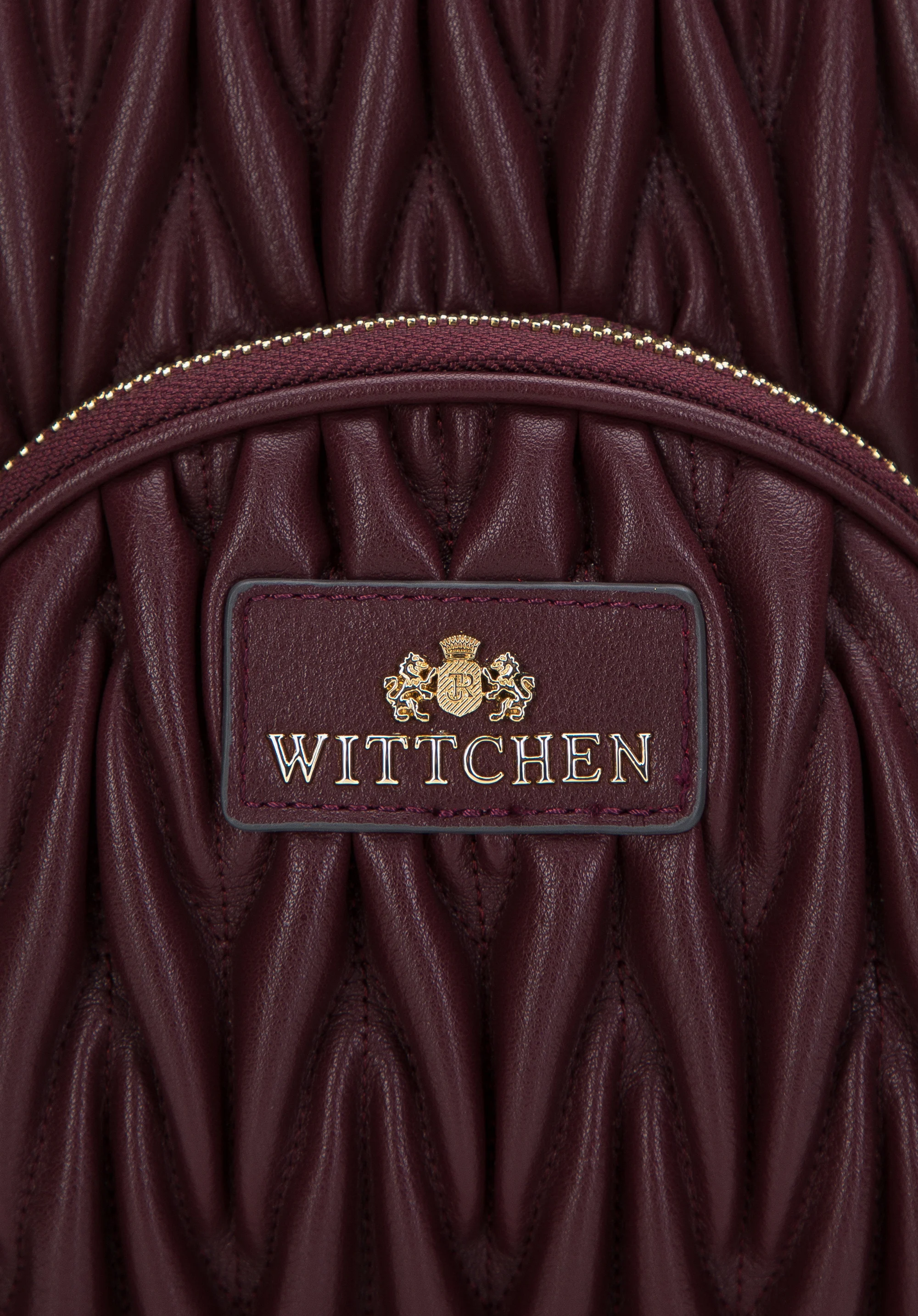 Damski plecak skórzany z marszczeniem