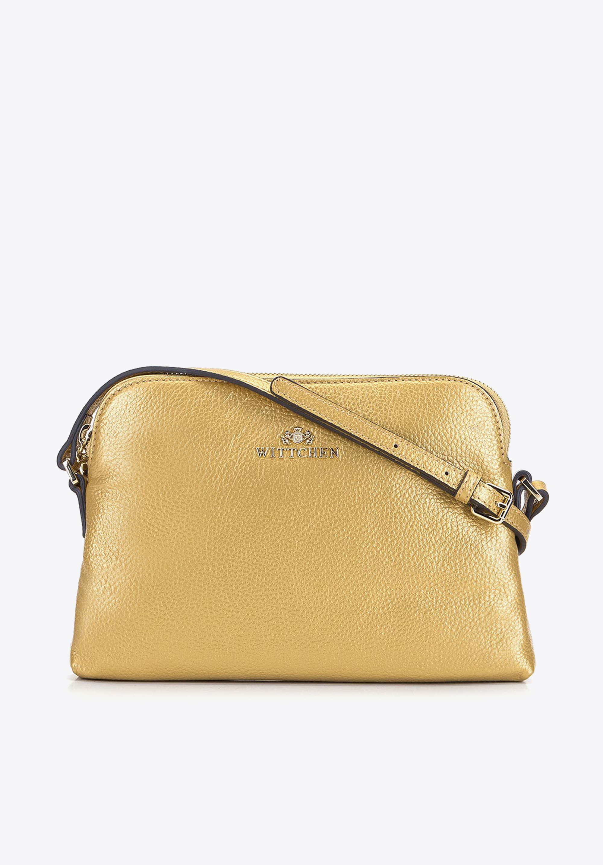 Damska listonoszka skórzana trapezowa