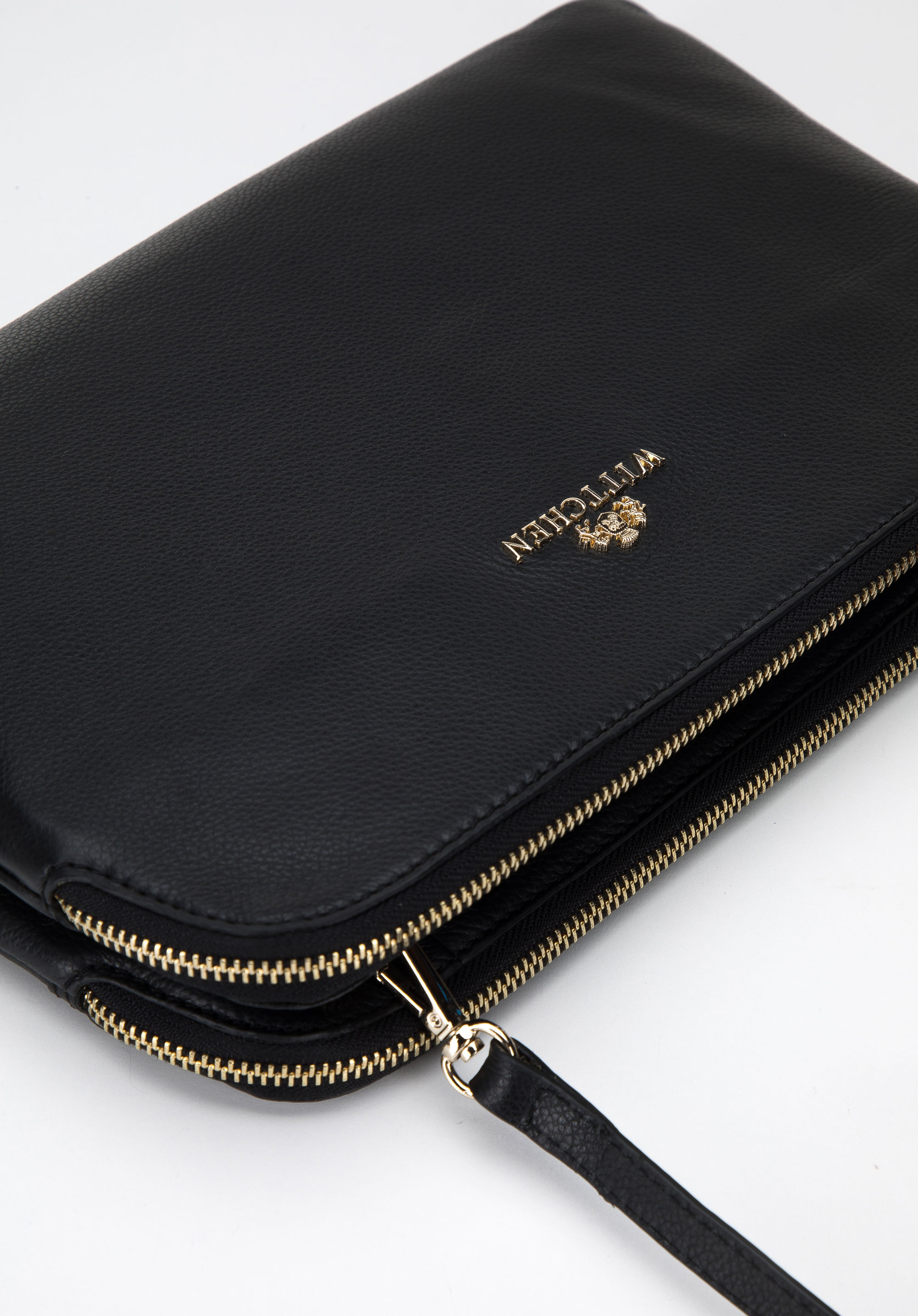 Damska listonoszka skórzana dwukomorowa klasyczna