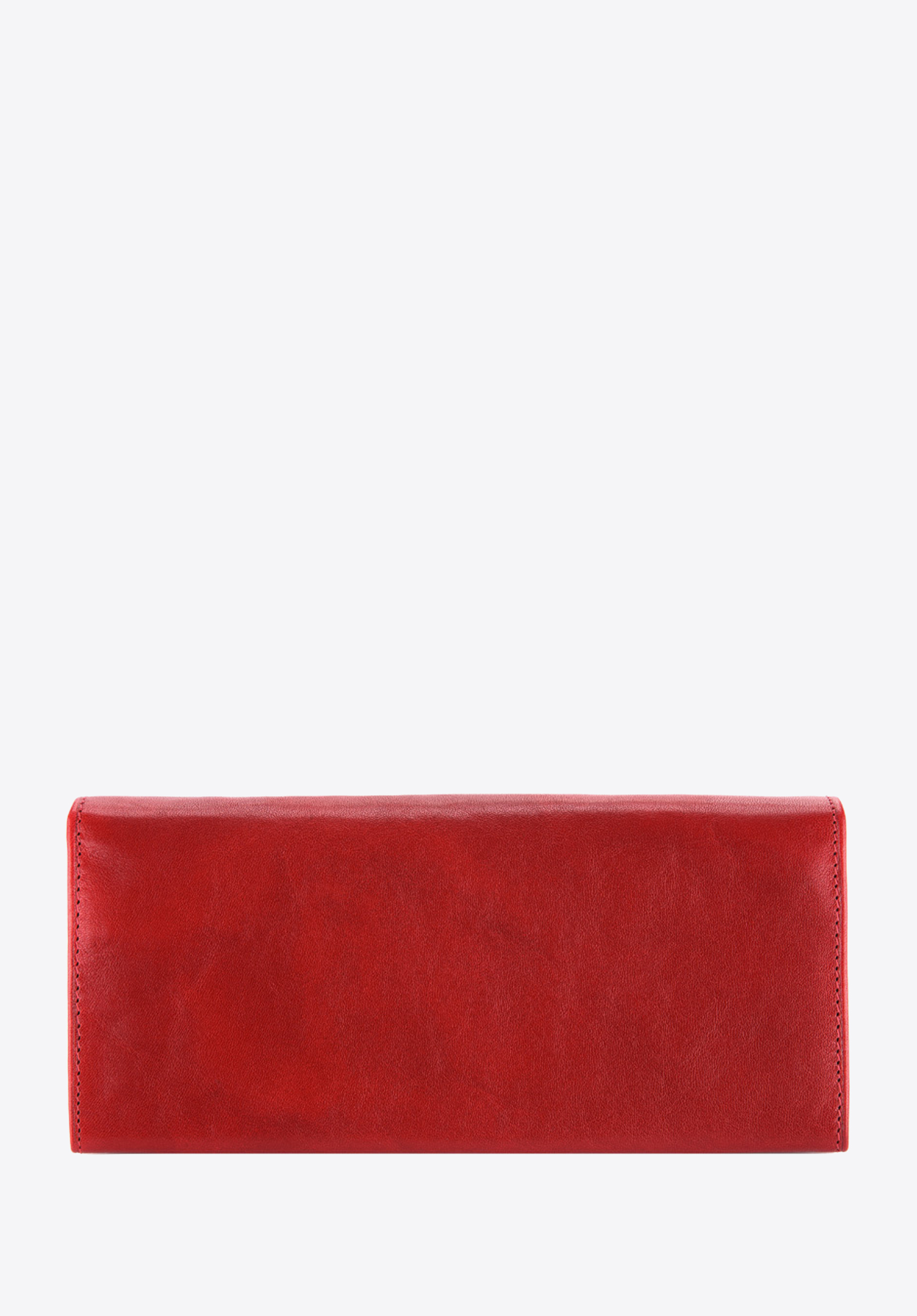 Damski skórzany portfel z herbem poziomy