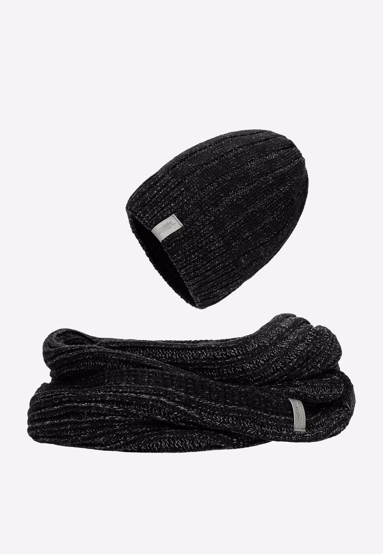 Ciemnozielony zestaw męski czapka + komin