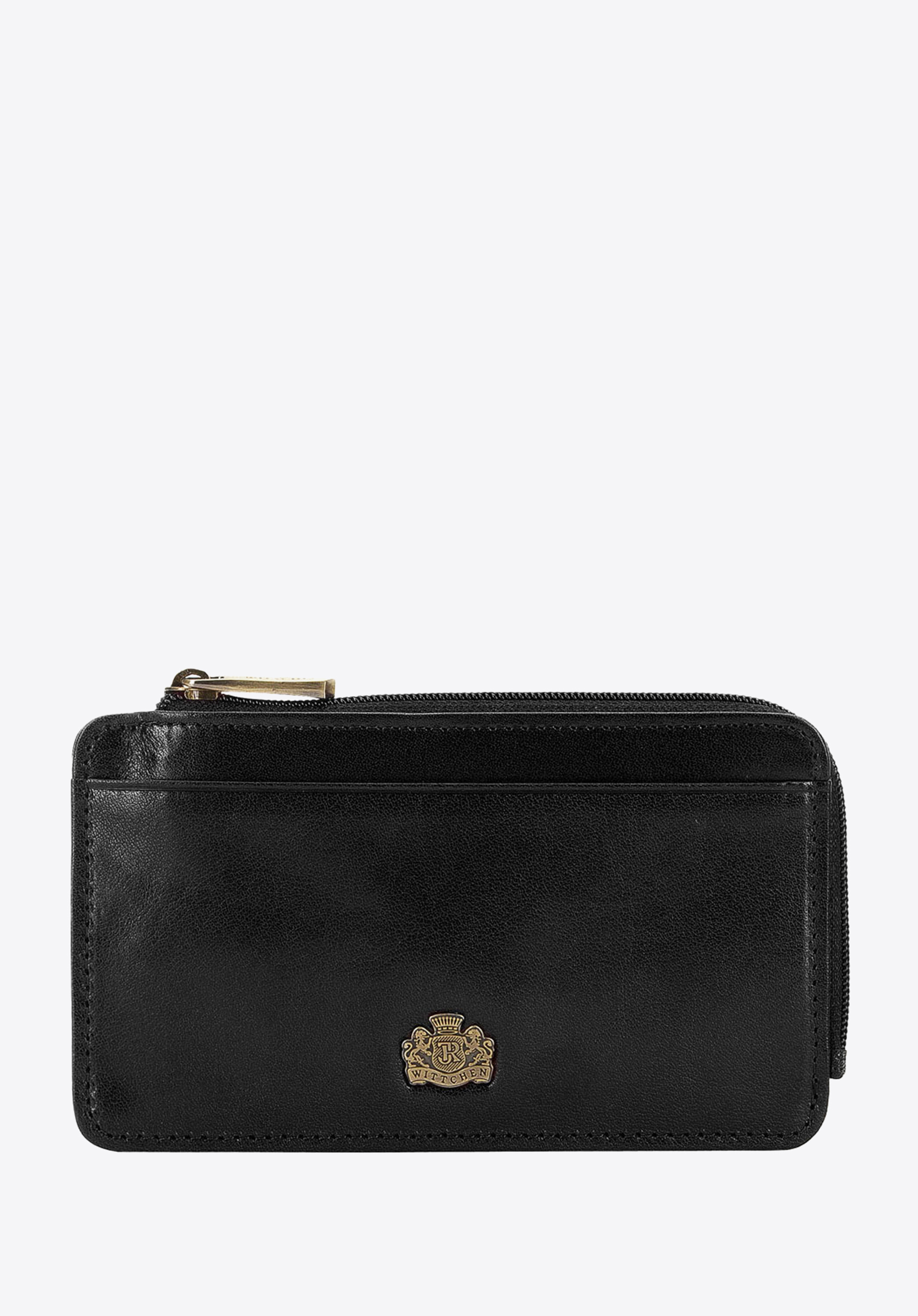 Etui na karty skórzane z herebm  z zapięciem