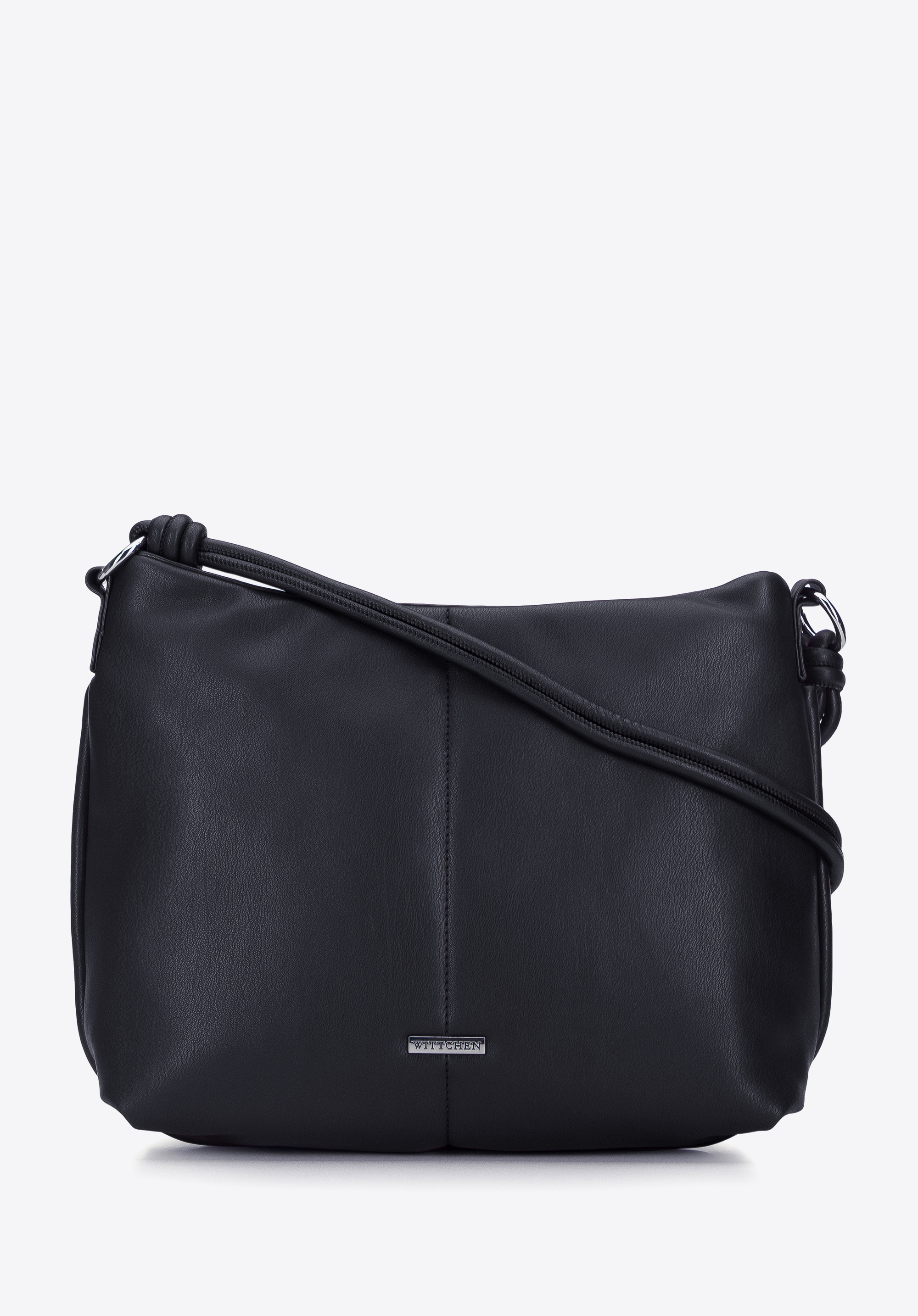 Torebka worek z miękkiej ekoskóry z supełkami