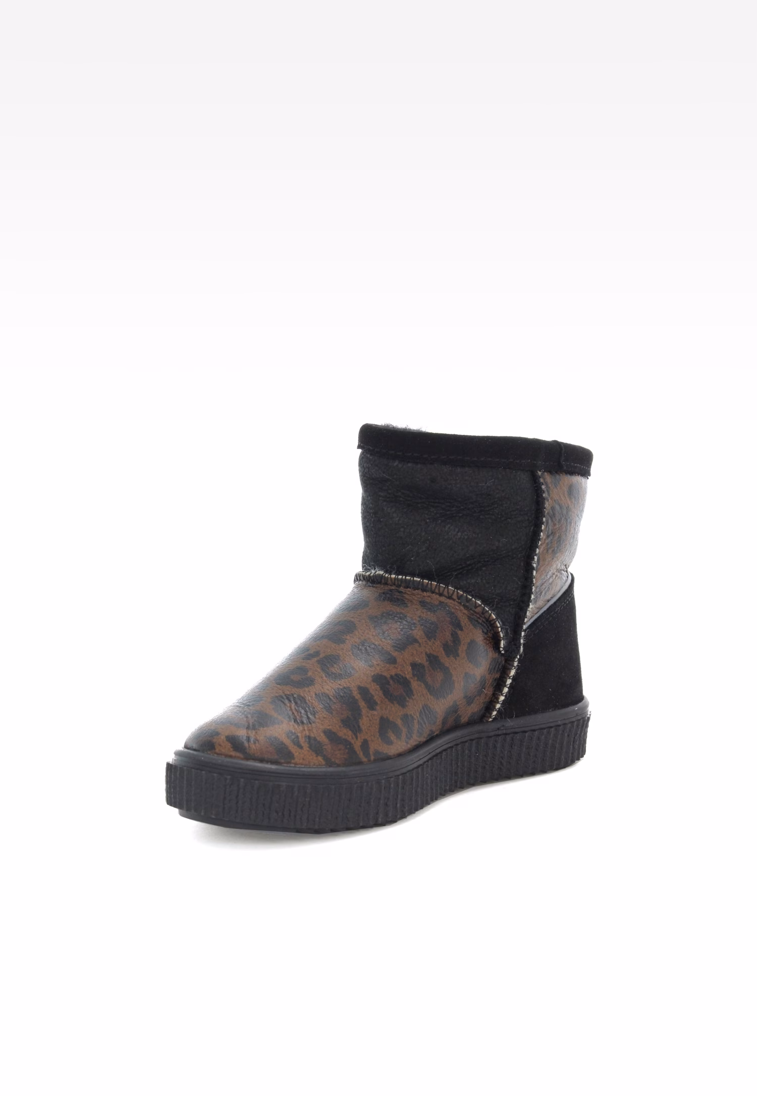 Botki ocieplane BARTEK W-640370/OLL, dla dziewcząt, czarno-brązowy