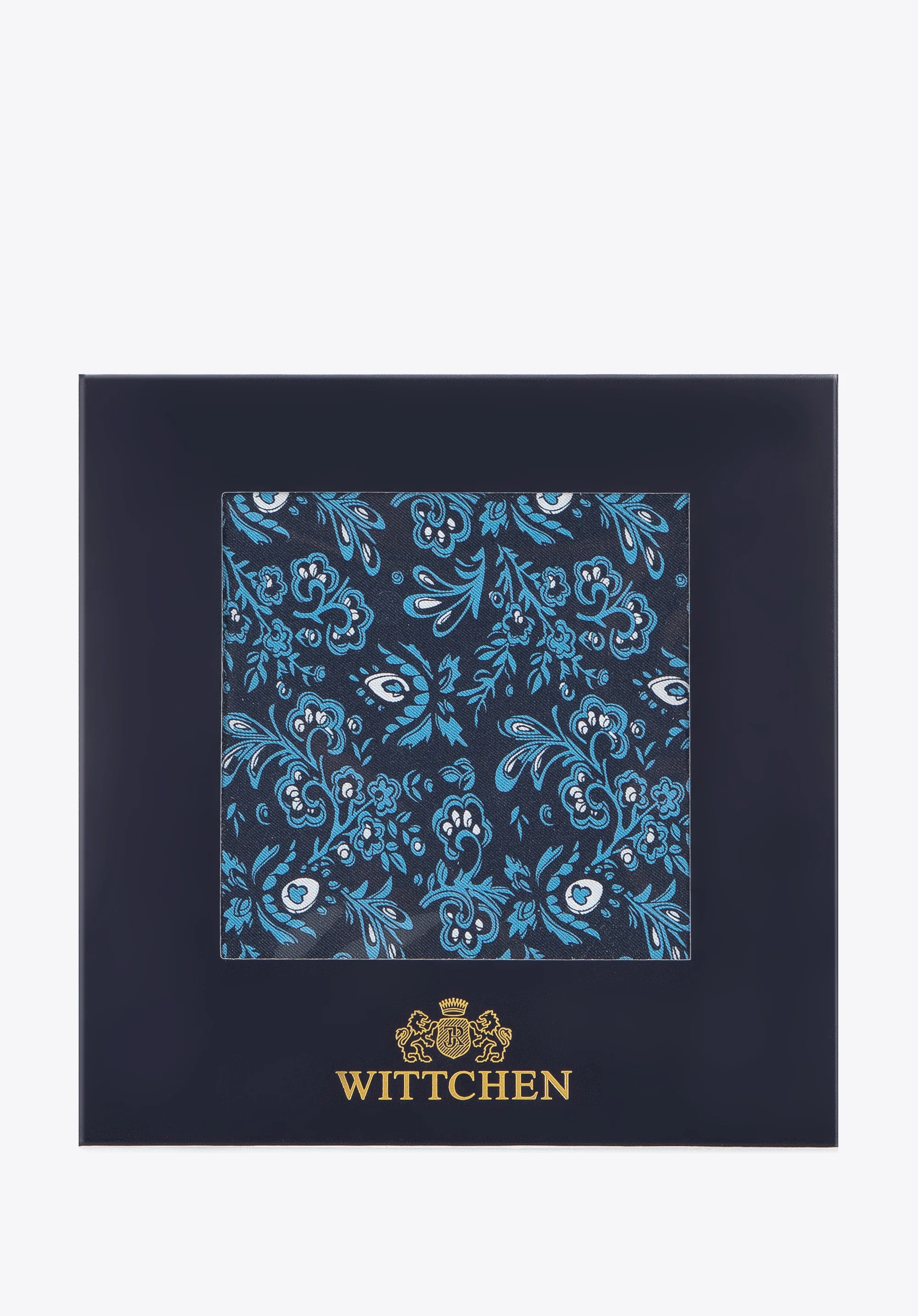 Poszetka jedwabna we wzory