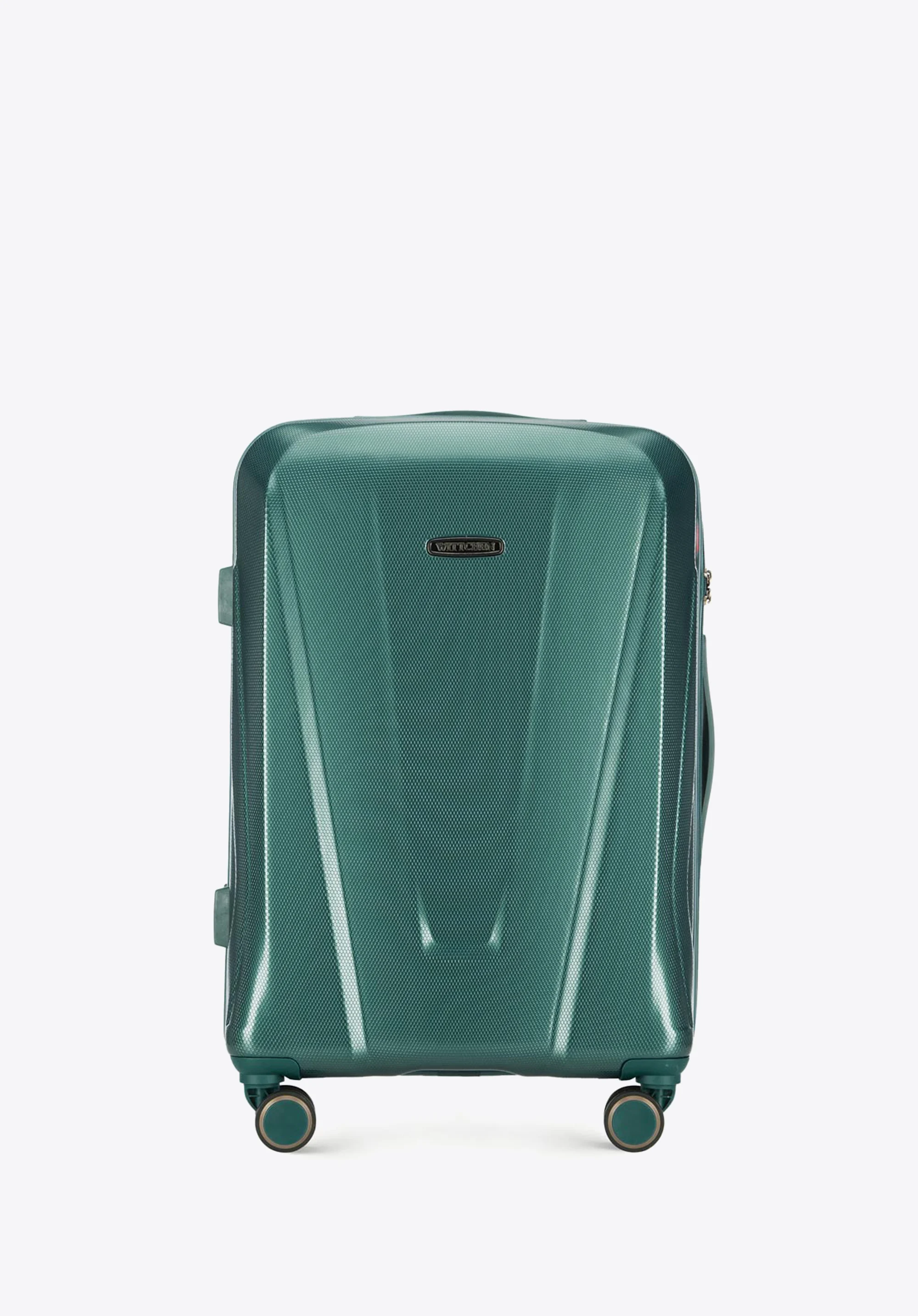 Walizka kabinowa z polikarbonu geometryczna