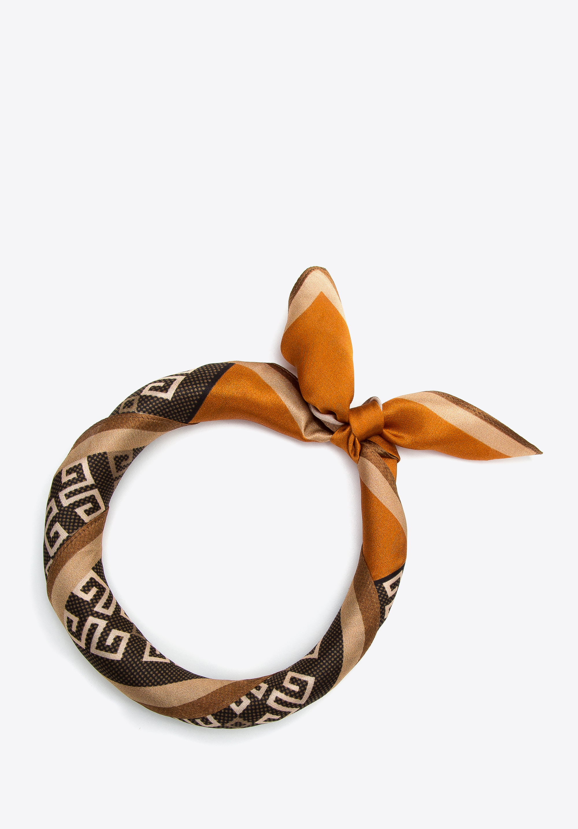 Damska apaszka jedwabna we wzory