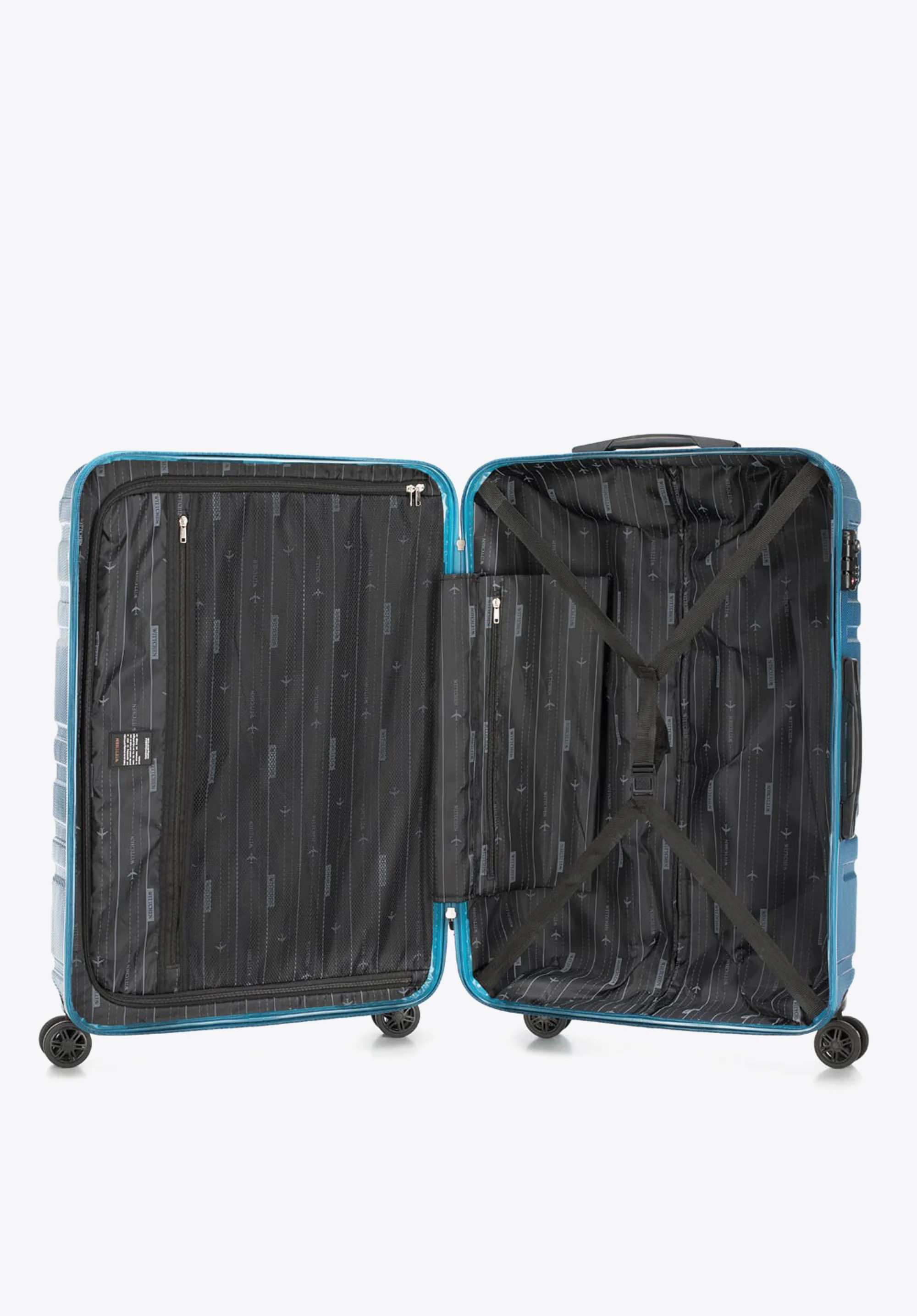 Walizka kabinowa z polikarbonu tłoczona