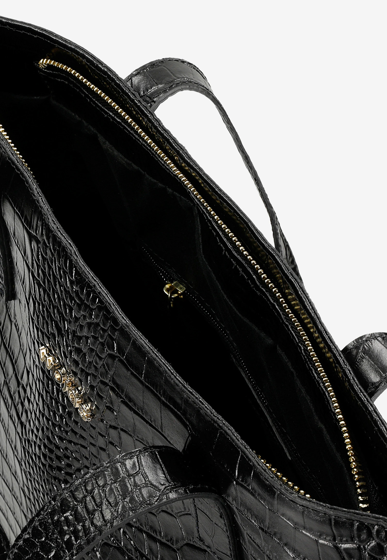 Torebka damska skórzana w kolorze ciemnobrązowym