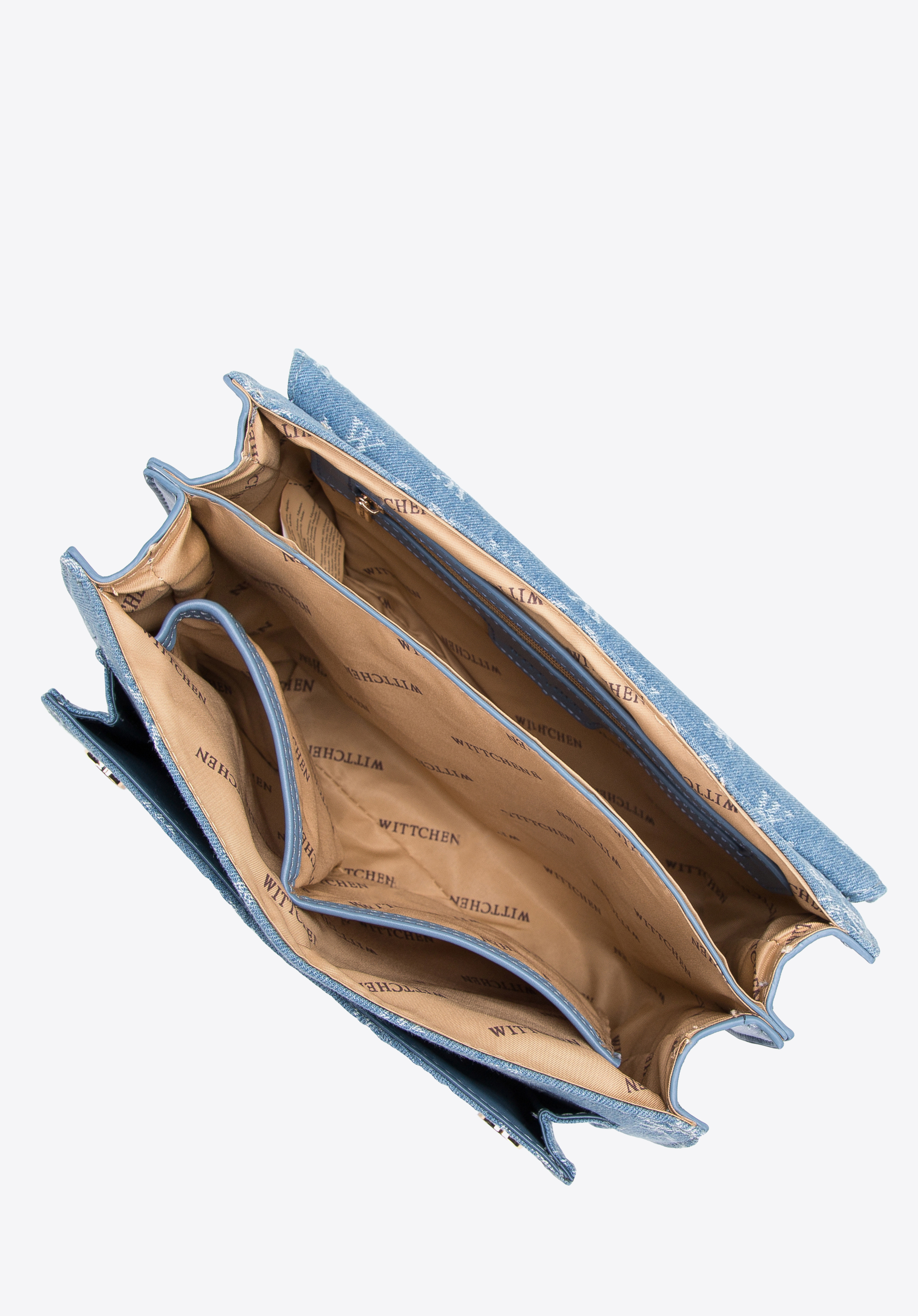 Damska listonoszka dżinsowa w monogram