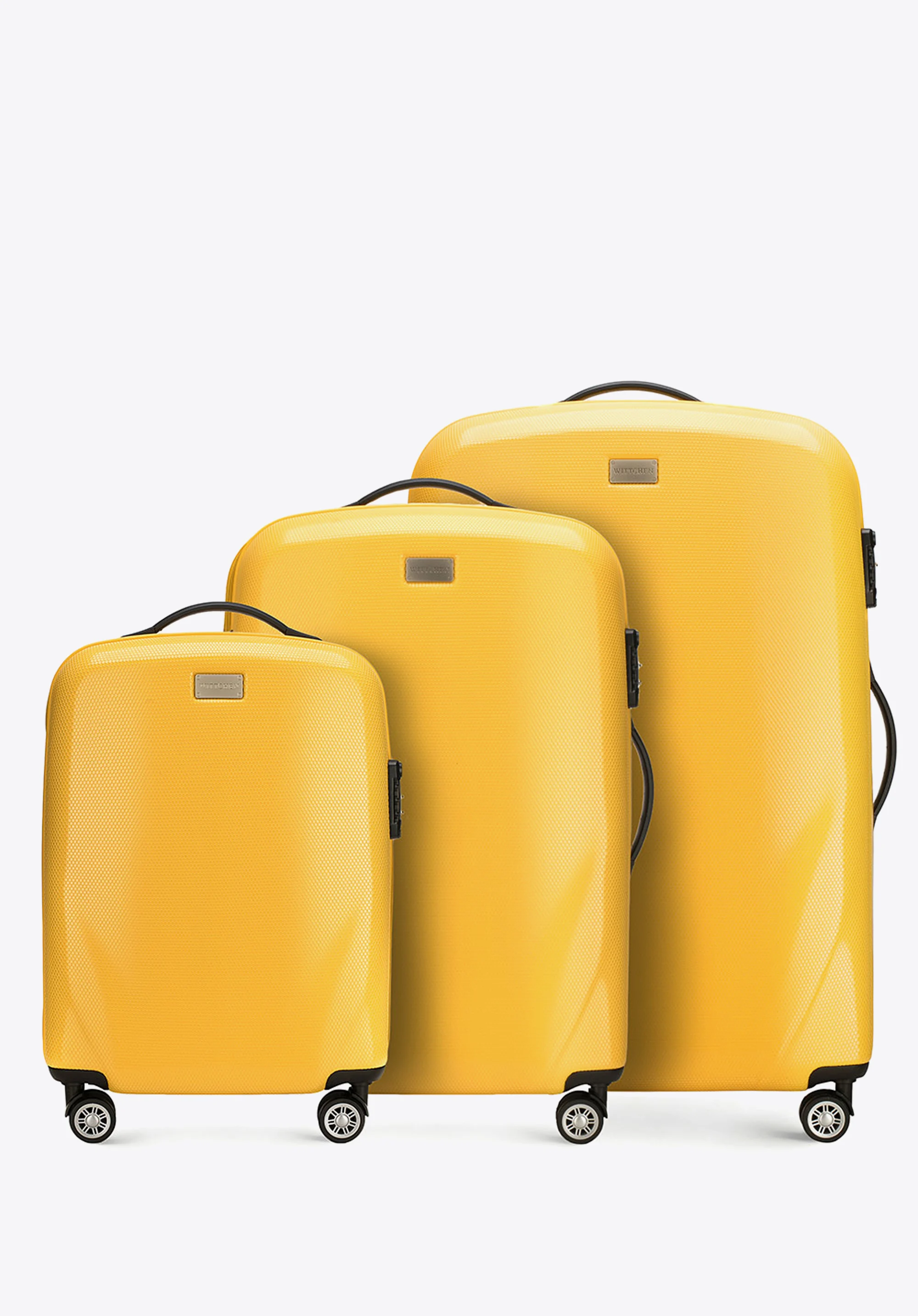 Walizka kabinowa z polikarbonu jednokolorowa