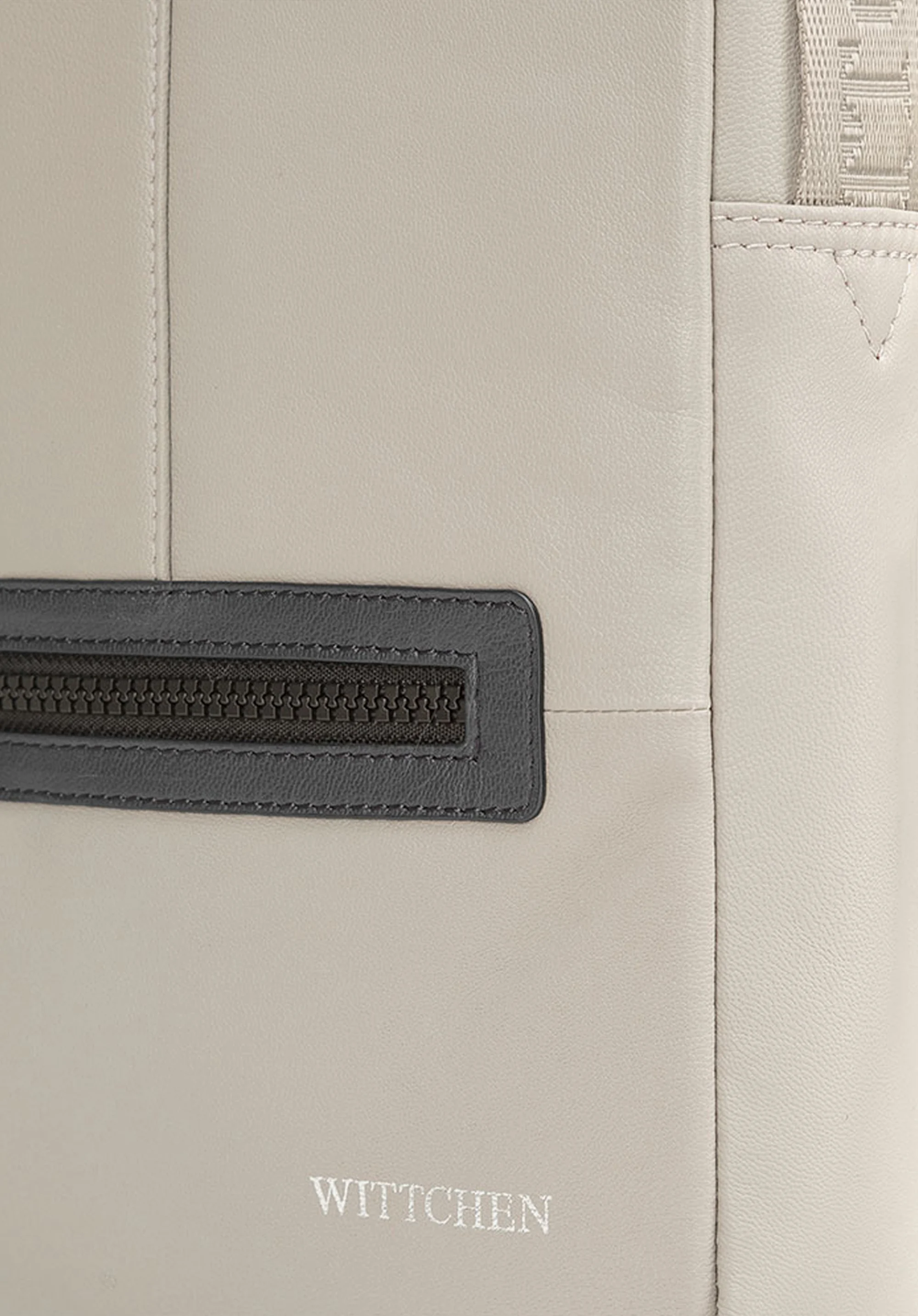 Męska listonoszka skórzana stębnowana średnia