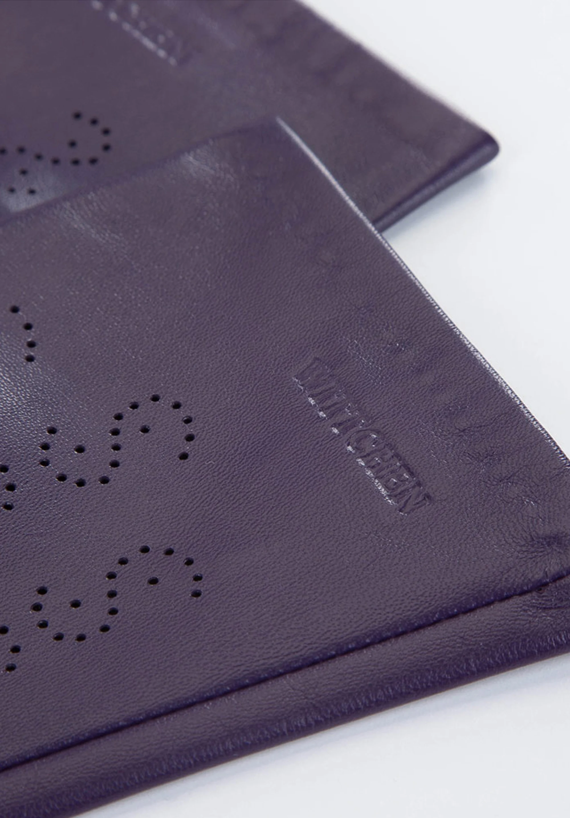 Damskie rękawiczki z perforowanej skóry