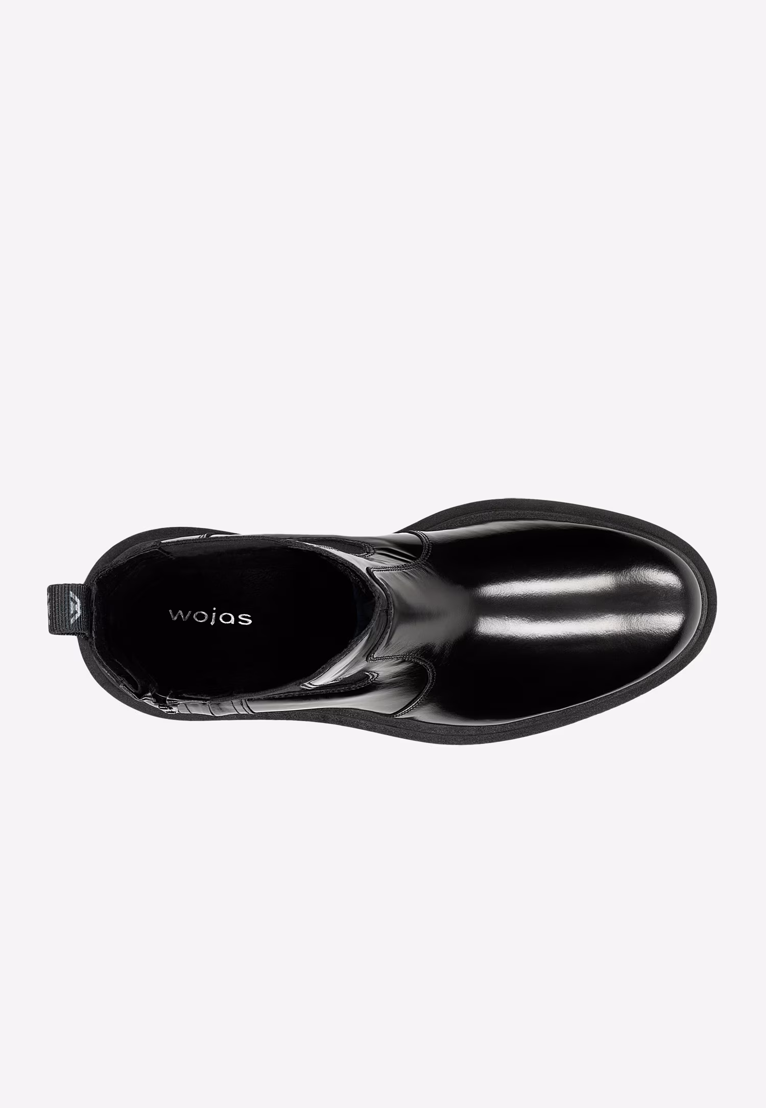 Czarne lakierowane botki męskie sztyblety