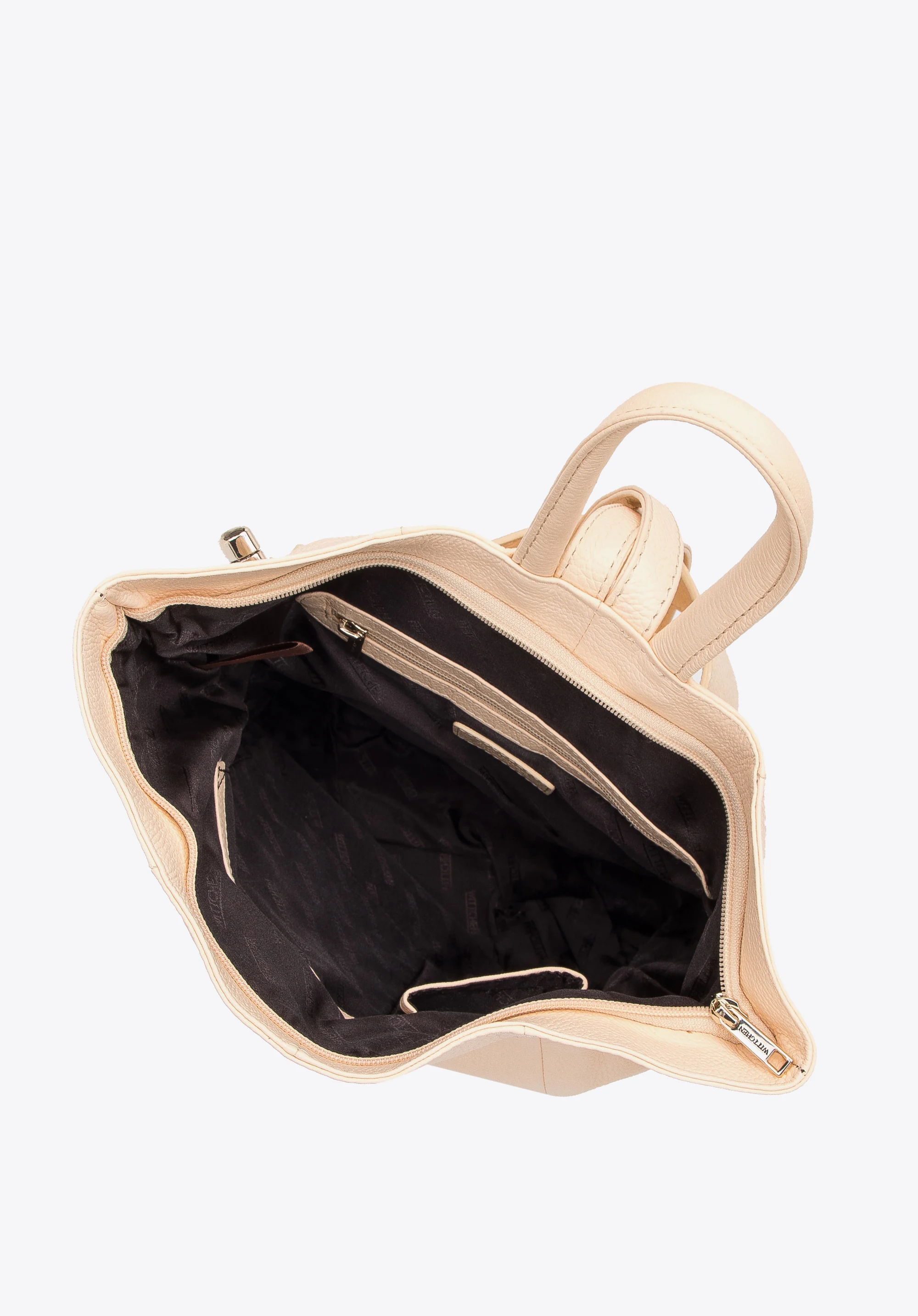 Damski plecak skórzany z opaską