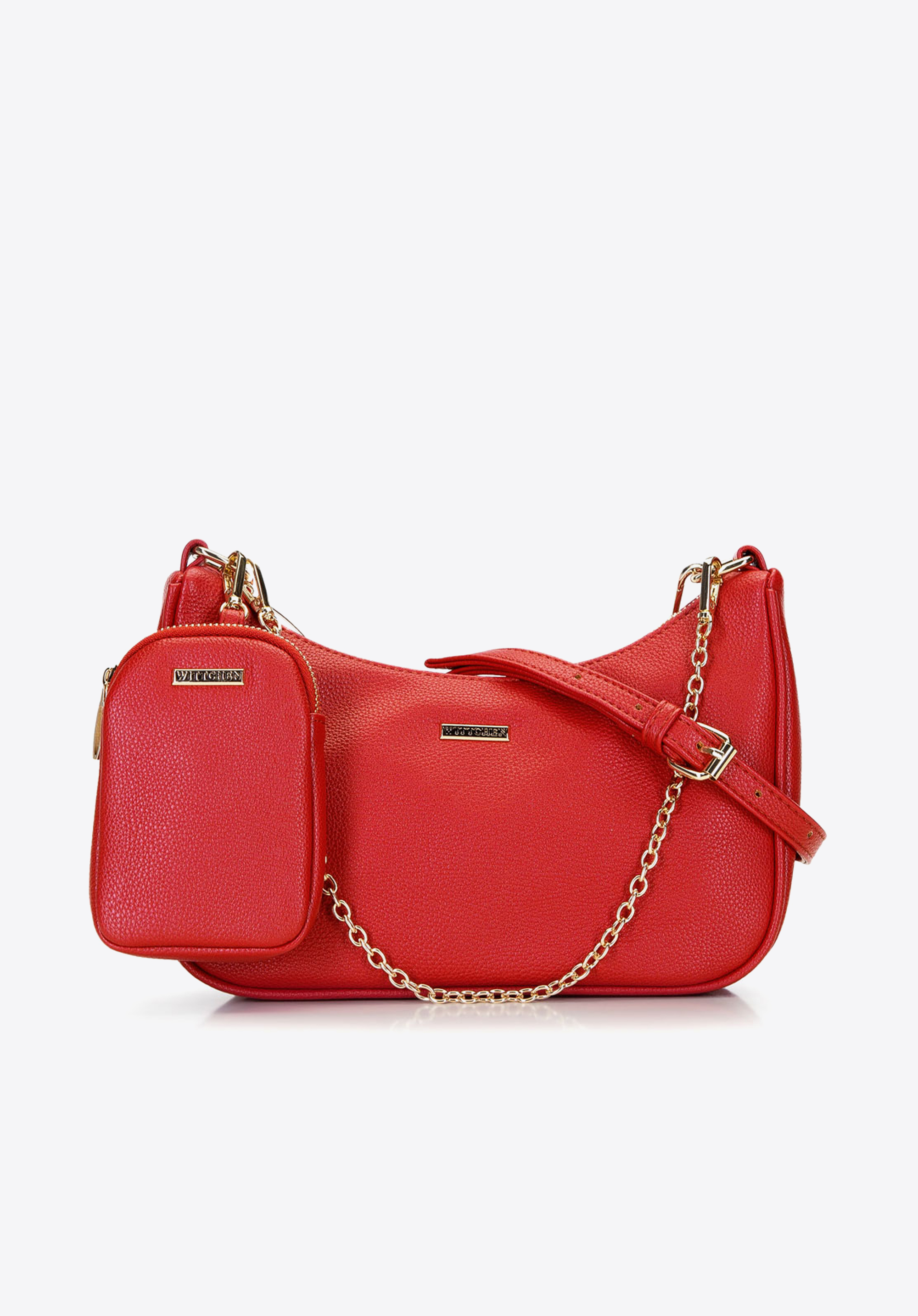 Torebka rogal z dopinaną saszetką