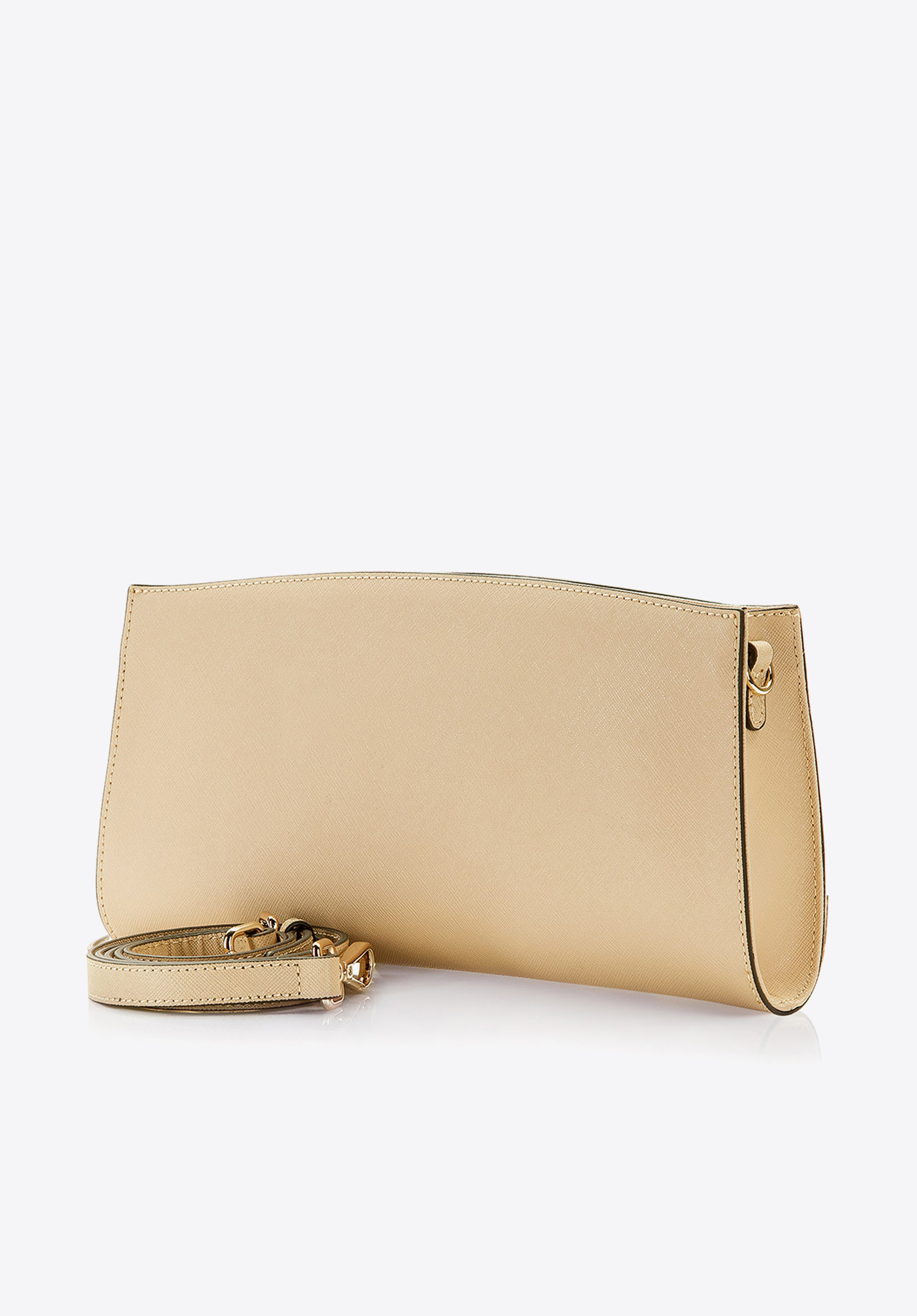 Kopertówka skórzana z ukośnymi suwakami