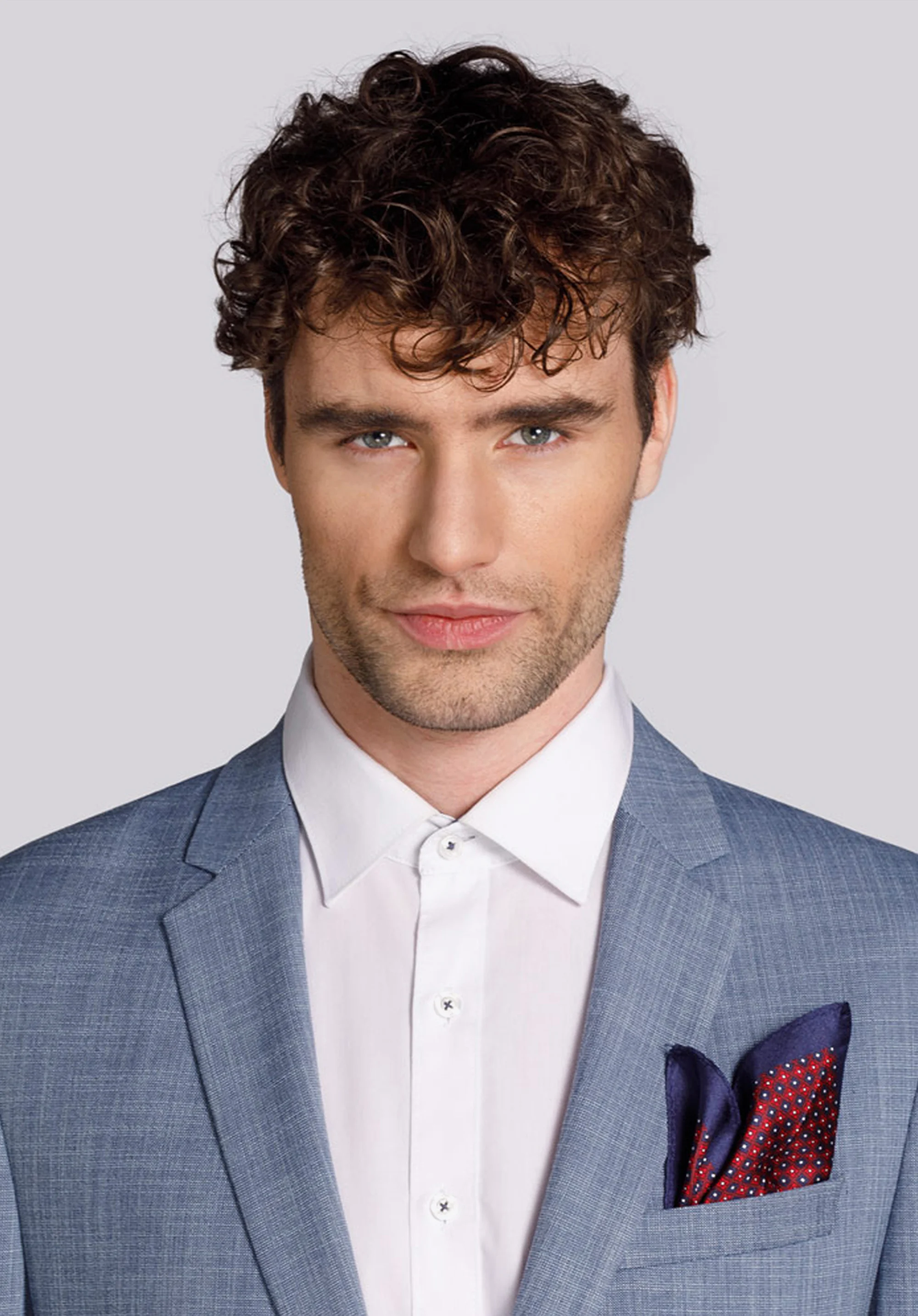 Poszetka z jedwabiu wzorzysta duża