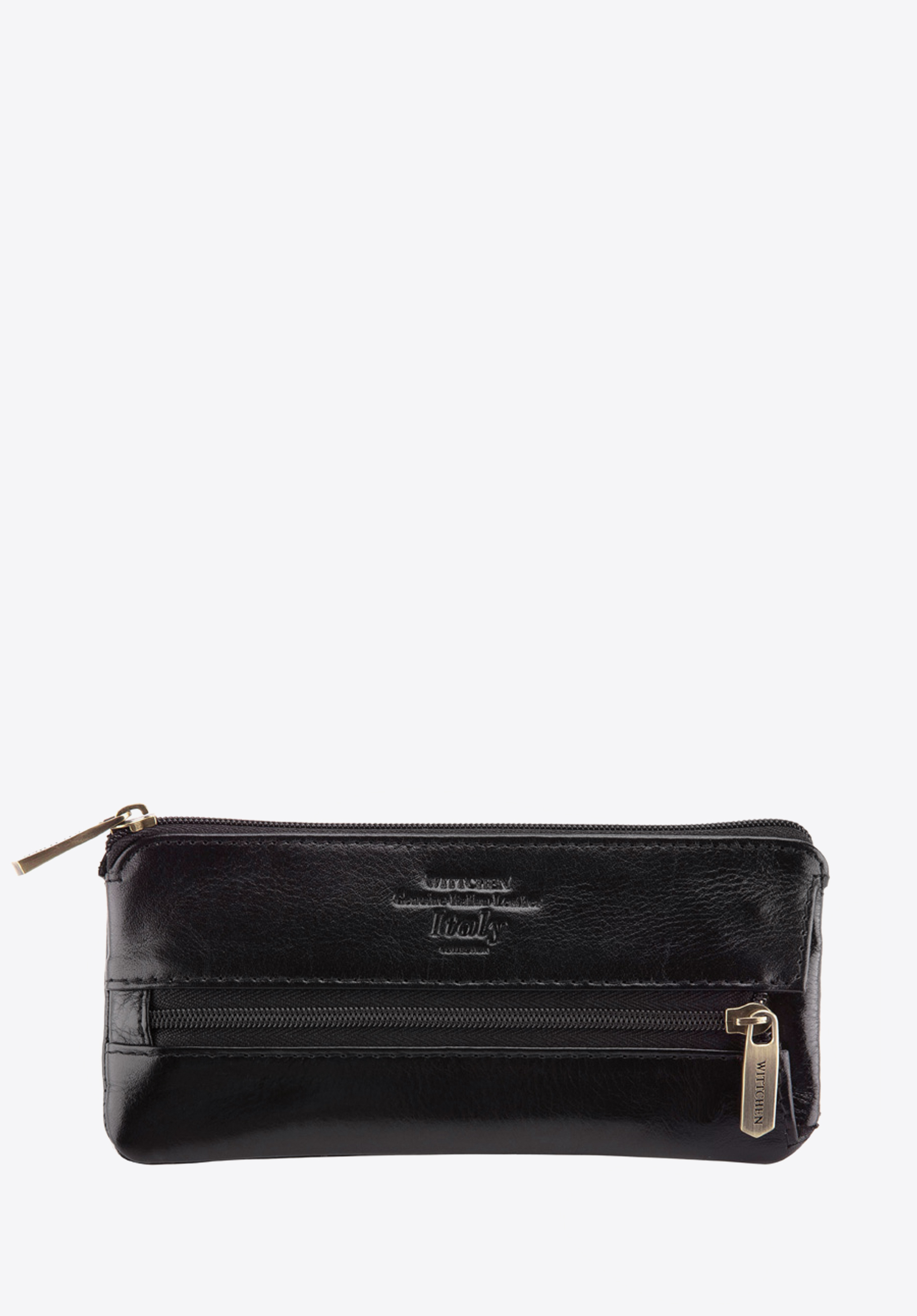 Etui na klucze skórzane z półotwartą kieszenią