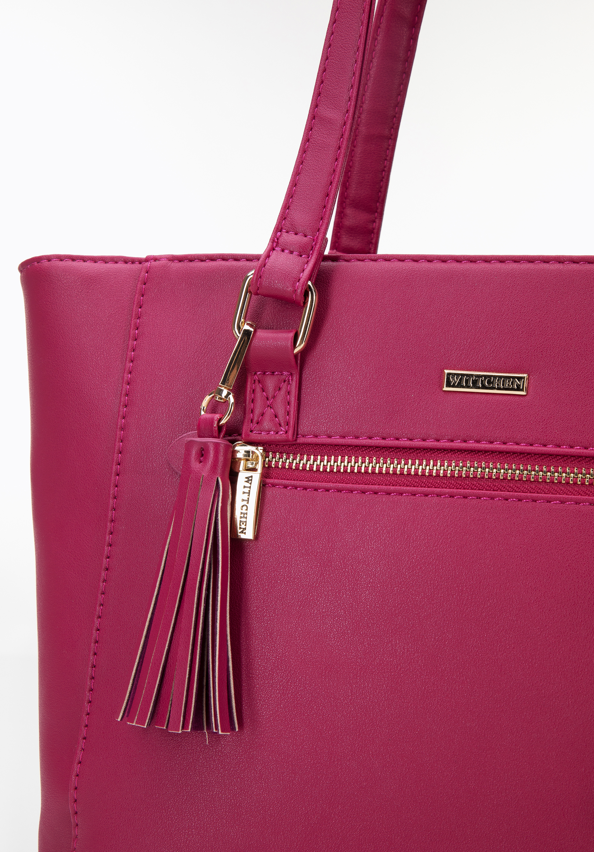 Torebka shopperka z kieszenią z przodu i chwostem