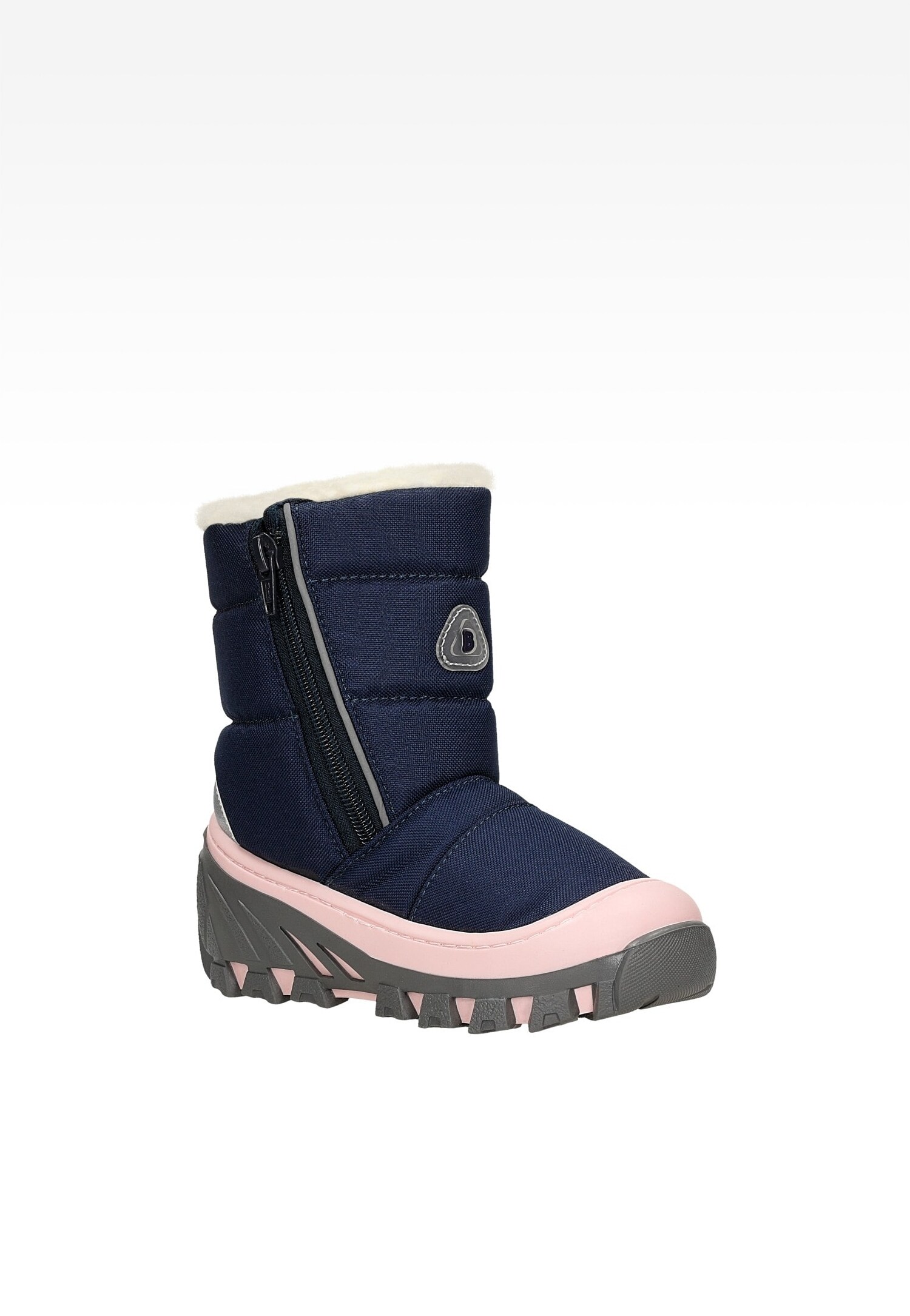 Granatowo-różowe śniegowce BARTEK z powłoką hydrofobową 11625004