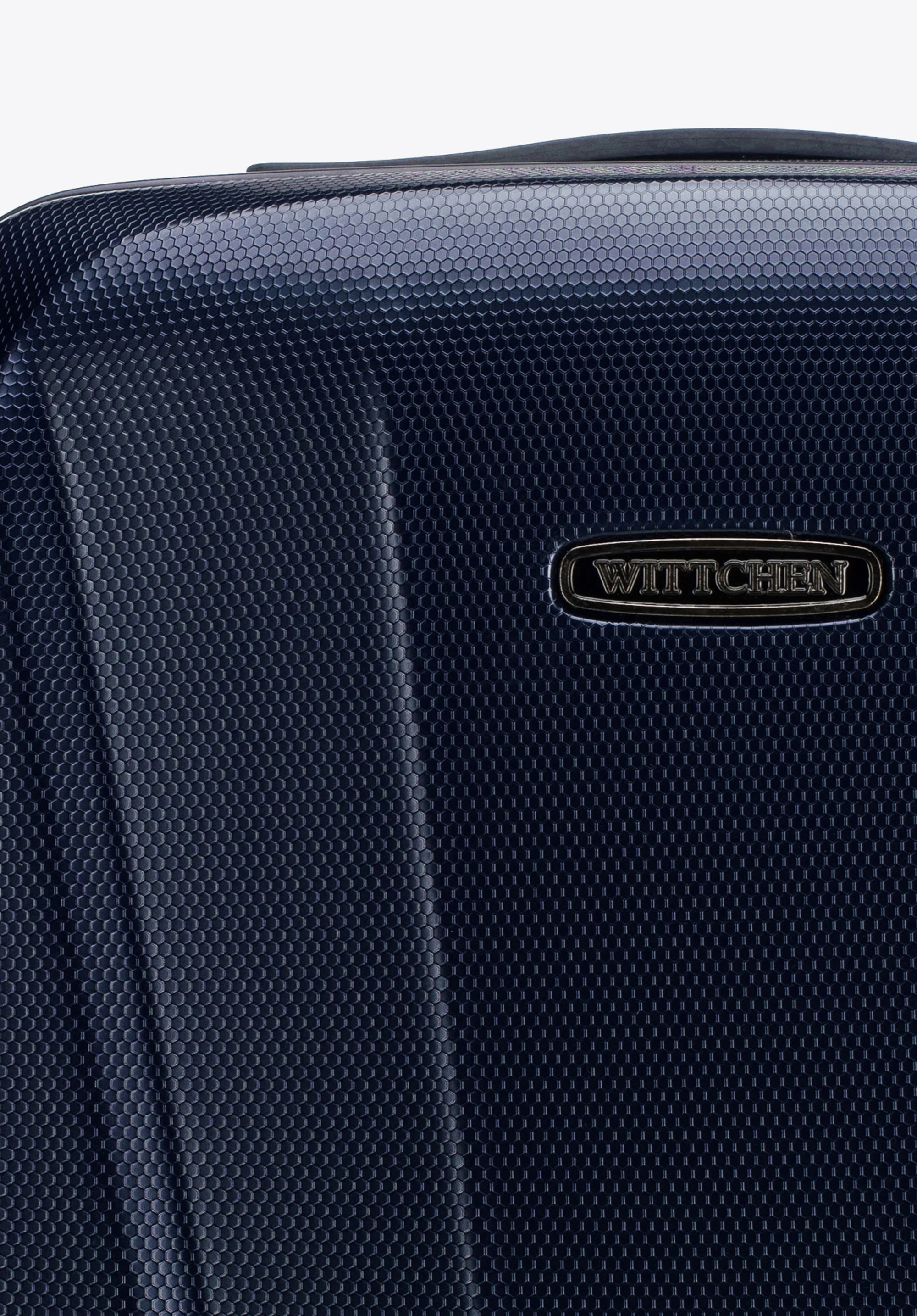 Walizka kabinowa z polikarbonu geometryczna