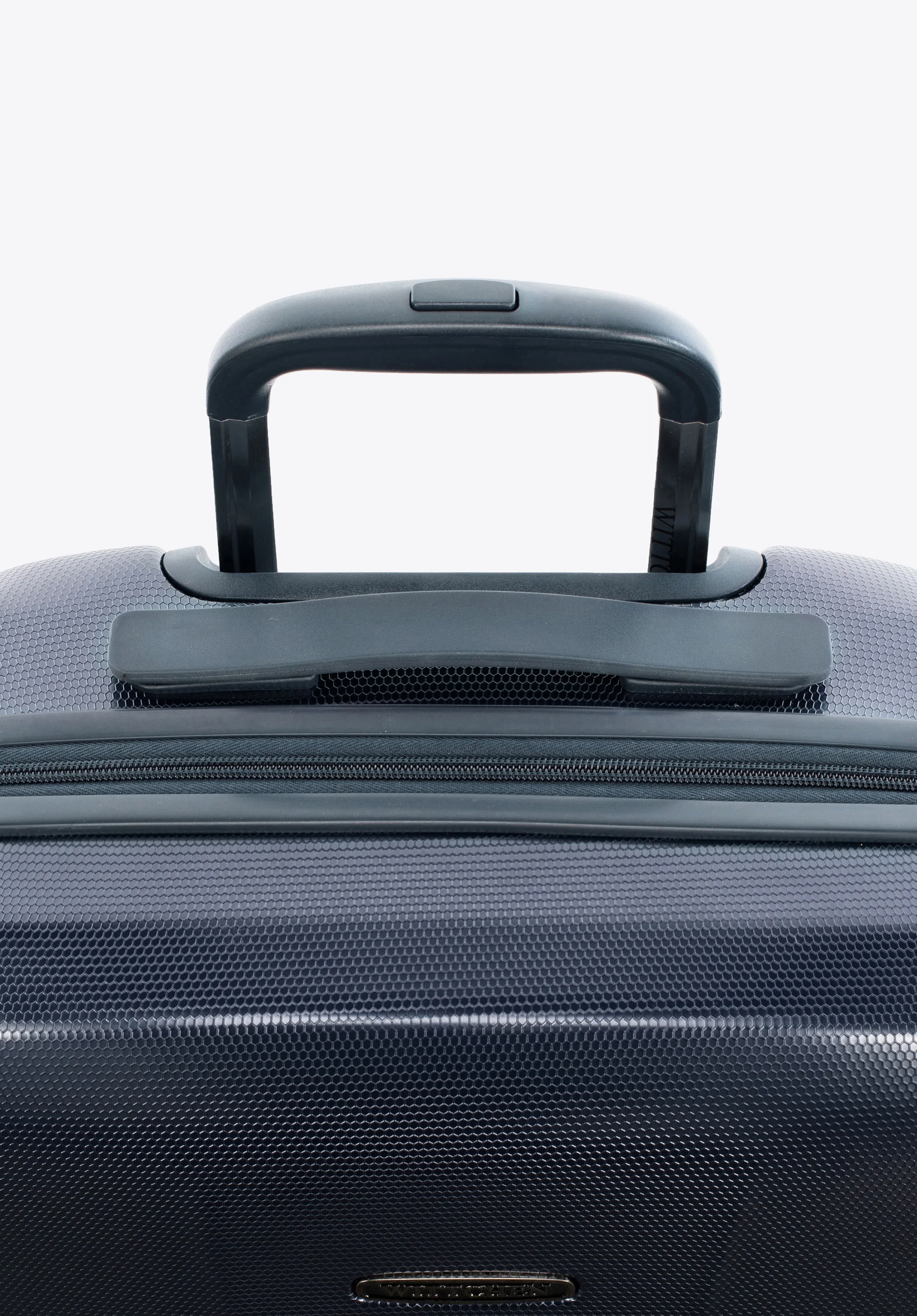 Walizka kabinowa z polikarbonu geometryczna