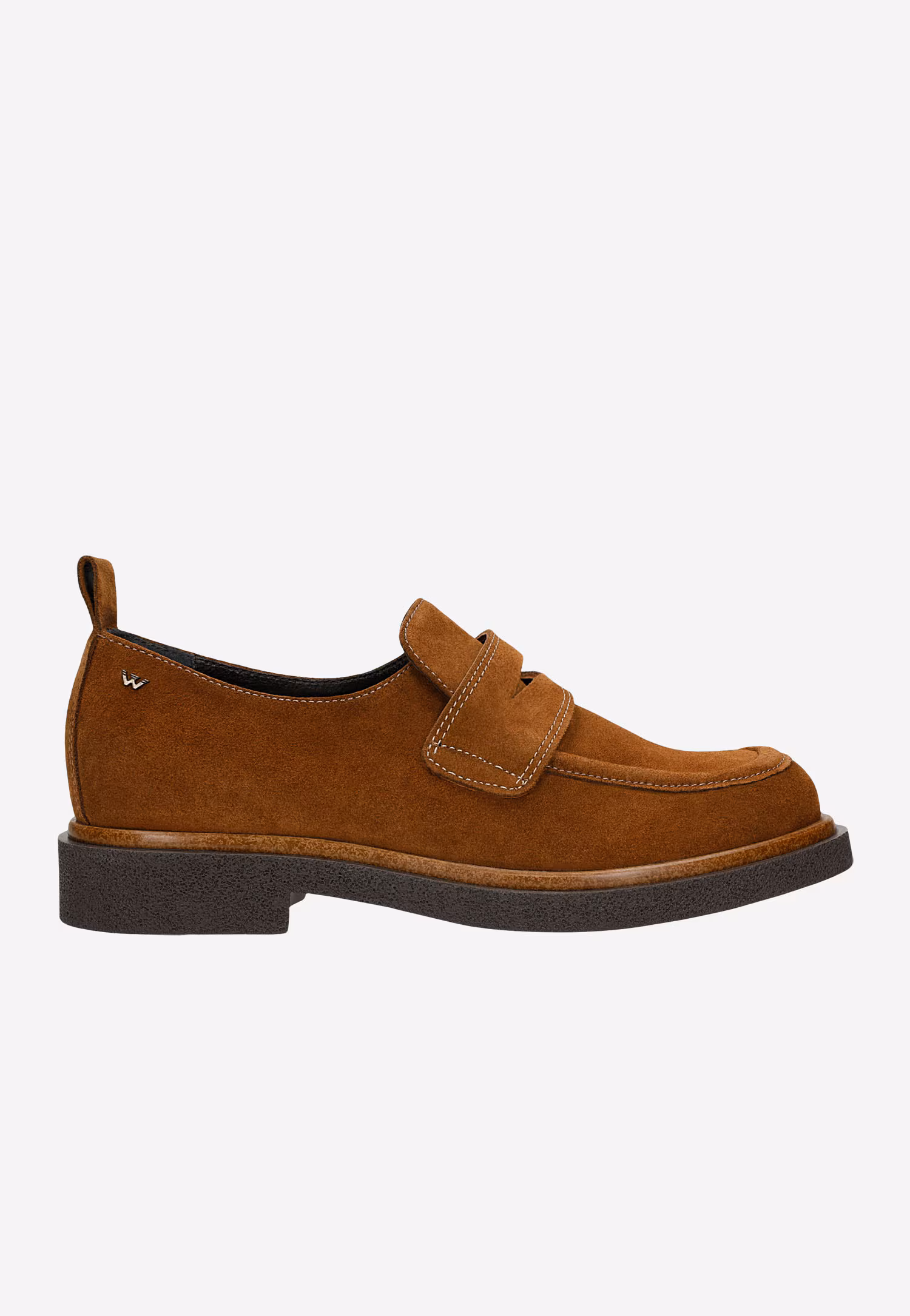 Czarne mokasyny damskie penny loafers w stylu casual