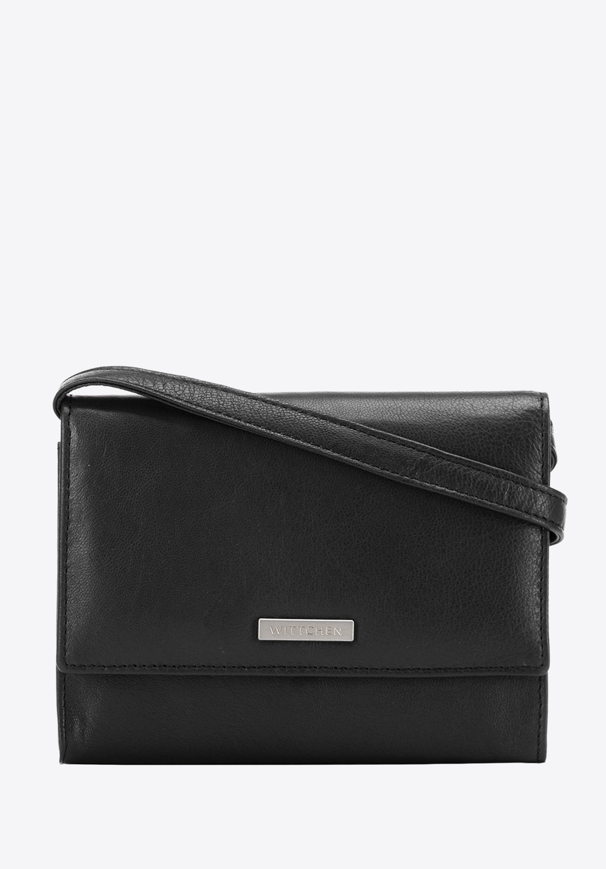 Damski portfelik crossbody ze skóry