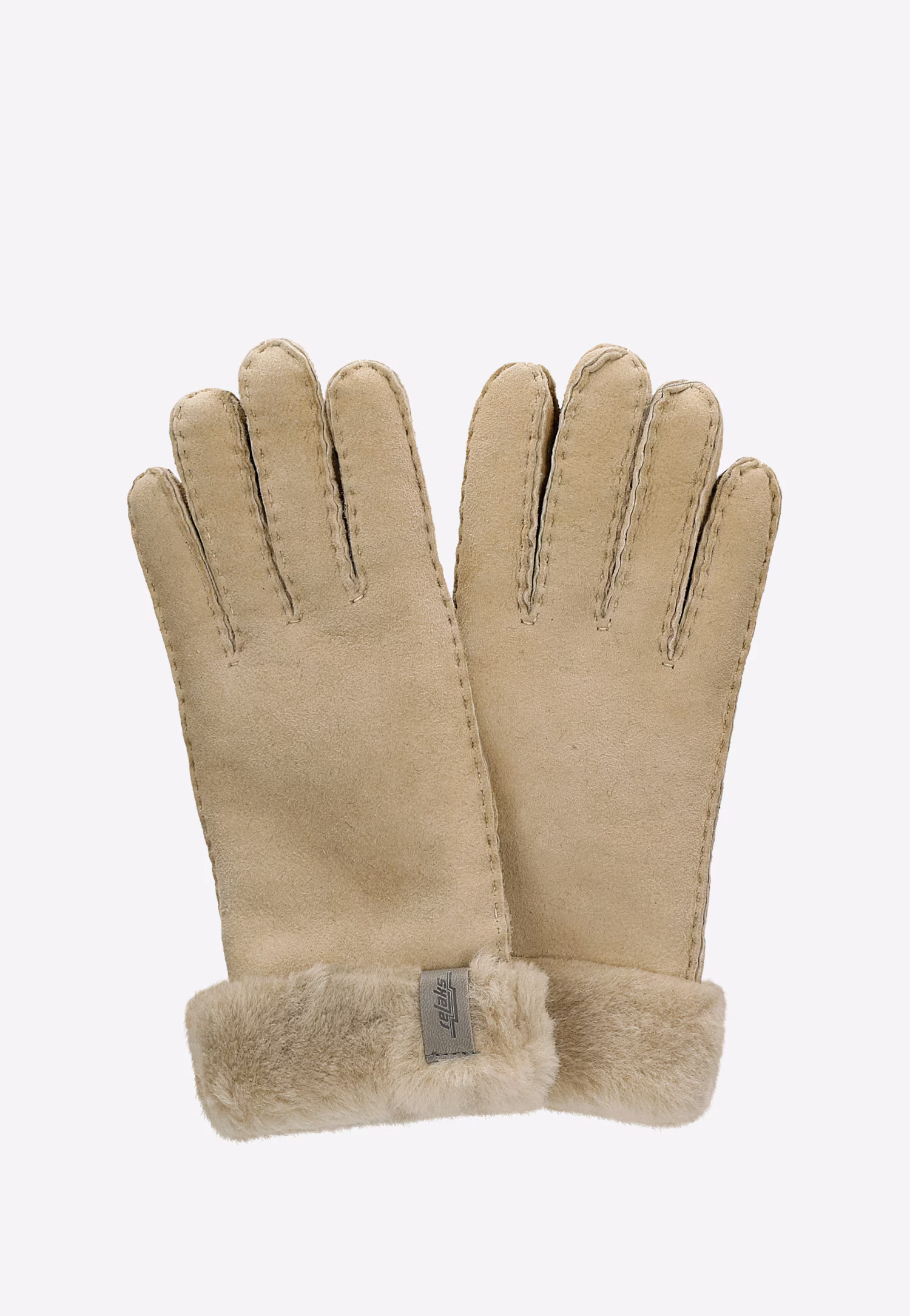 Ciepłe beżowe rękawiczki RELAKS