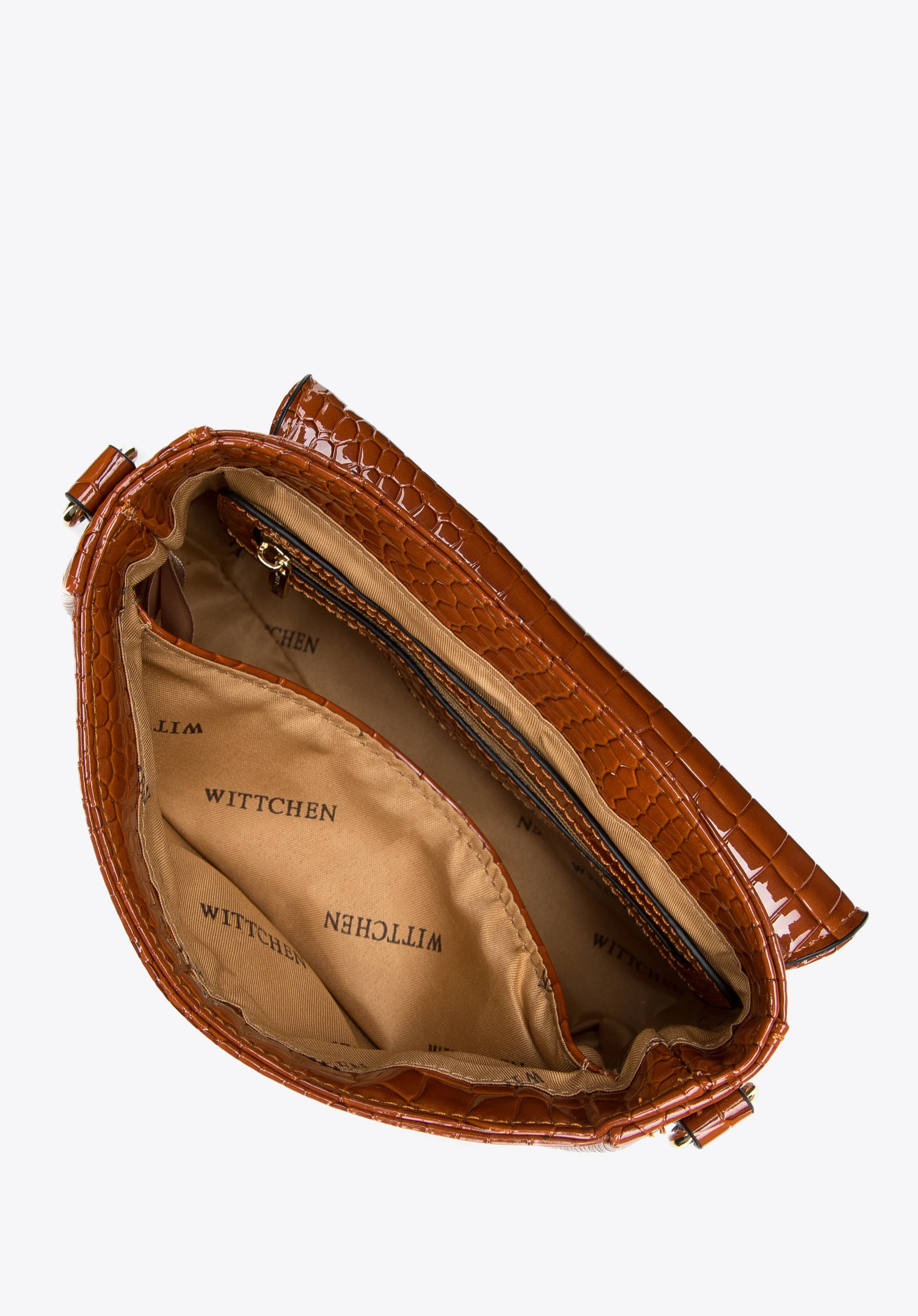 Damska minitorebka z rączką z koralików