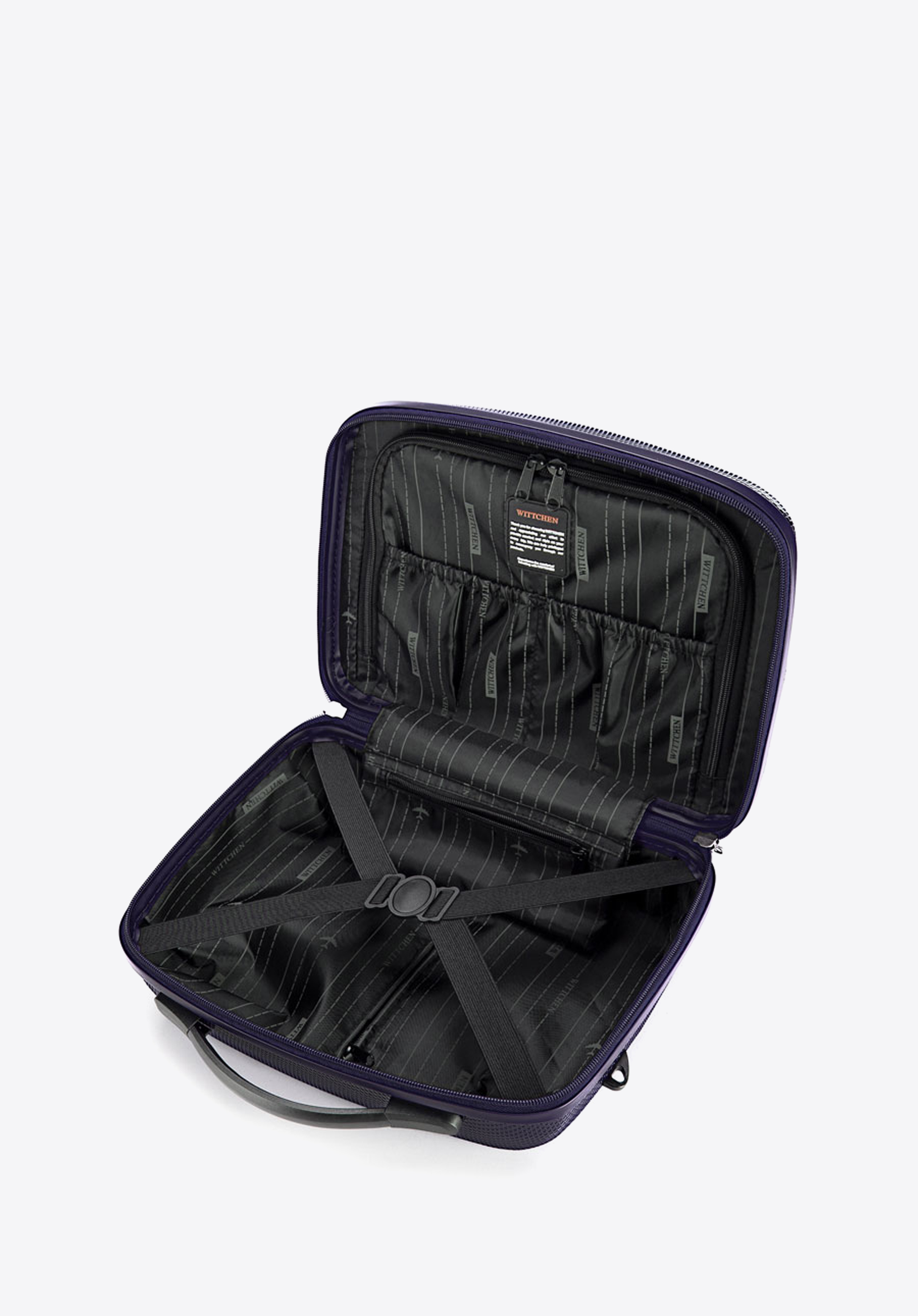 Walizka kabinowa z polikarbonu jednokolorowa