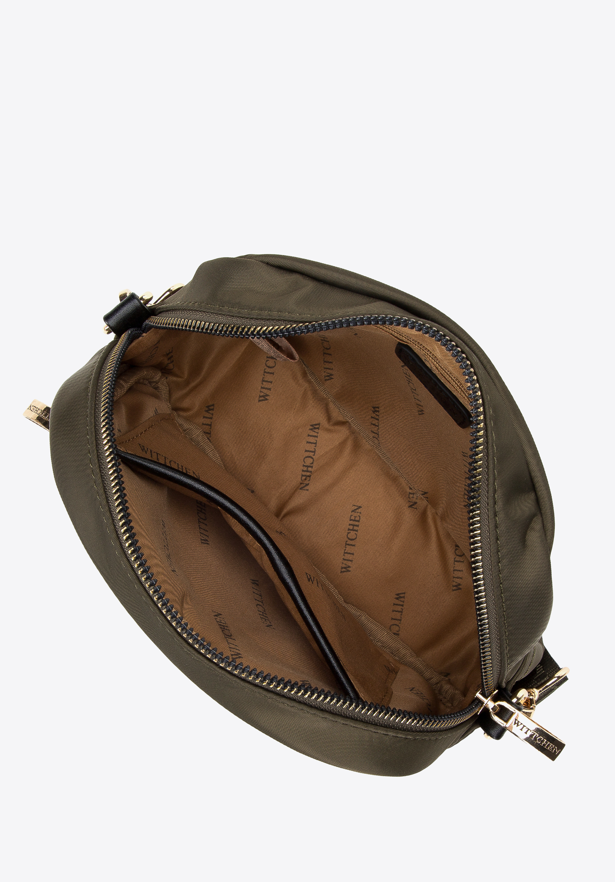 Damska listonoszka z nylonu z kieszenią z przodu