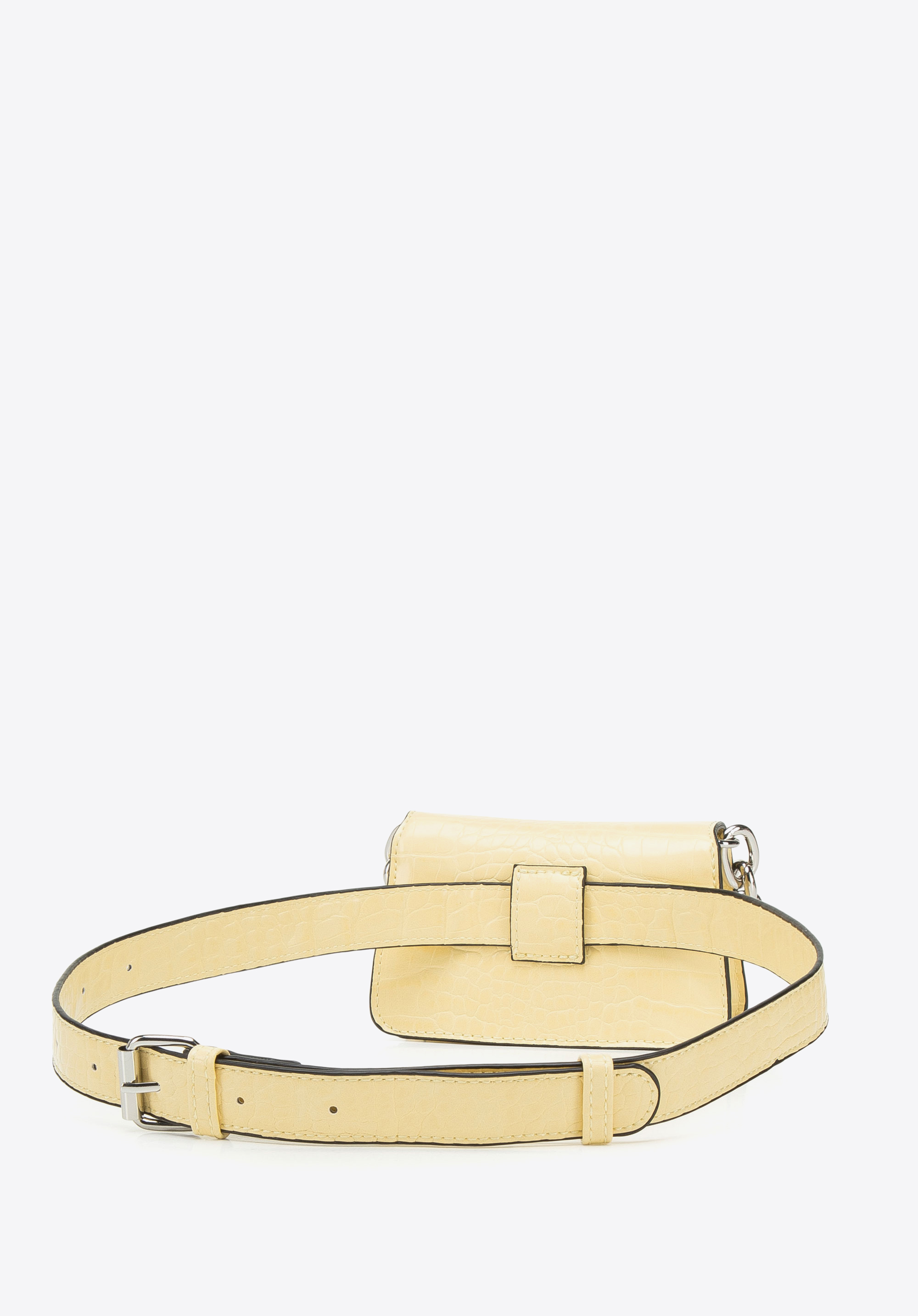 Damska minitorebka 2 w 1 z ekoskóry croco