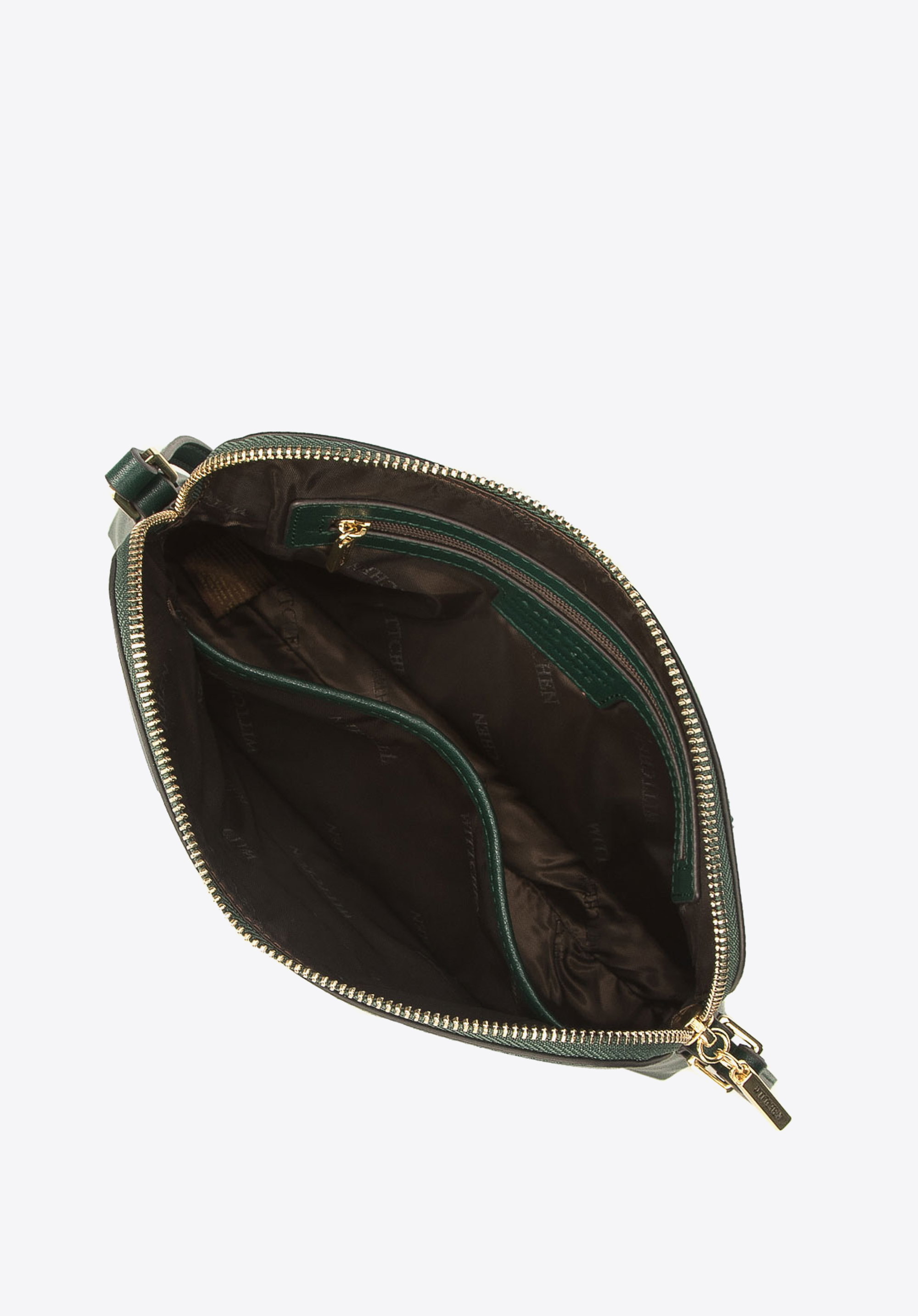 Damska listonoszka skórzana trapezowa