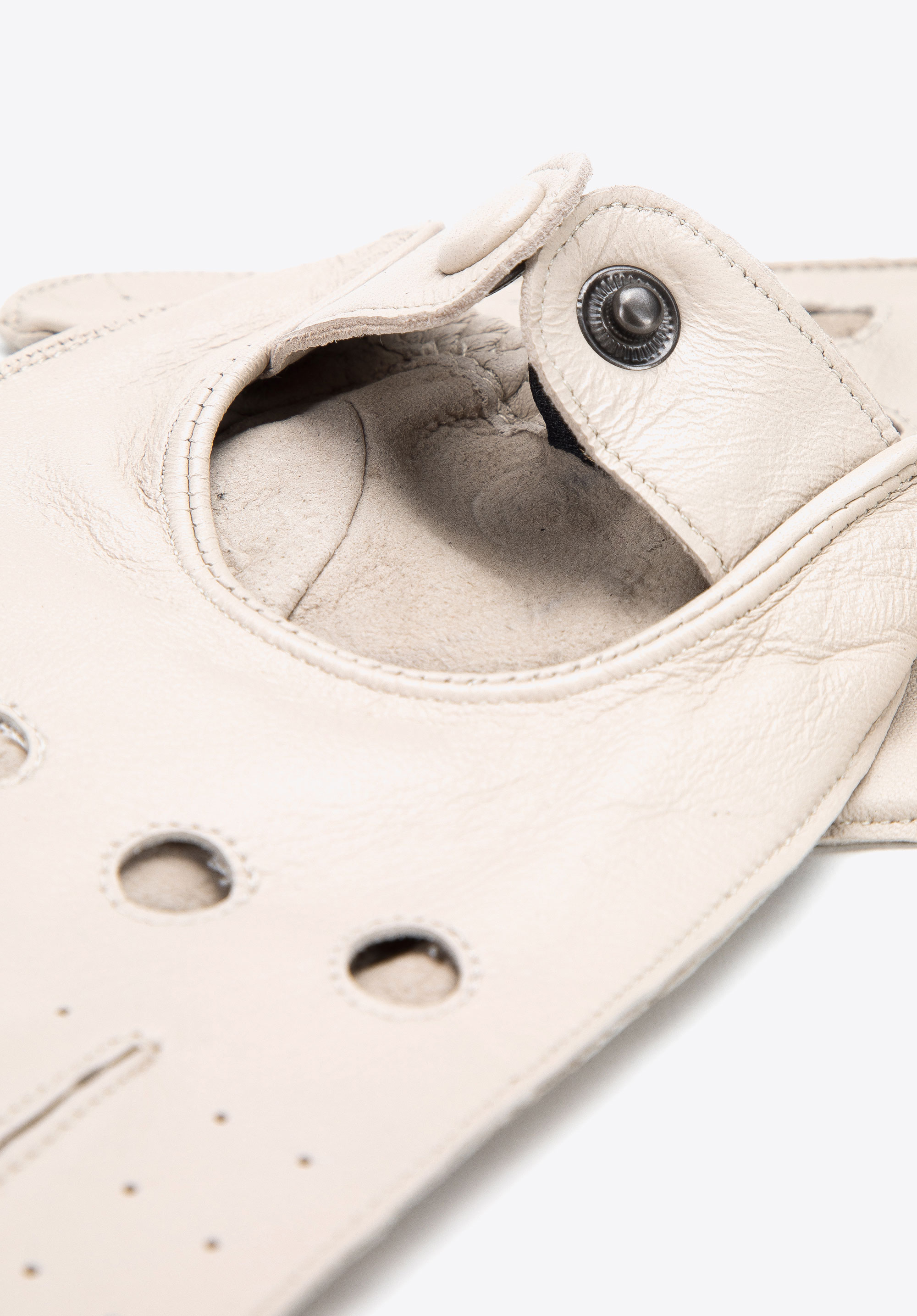 Męskie rękawiczki skórzane samochodowe