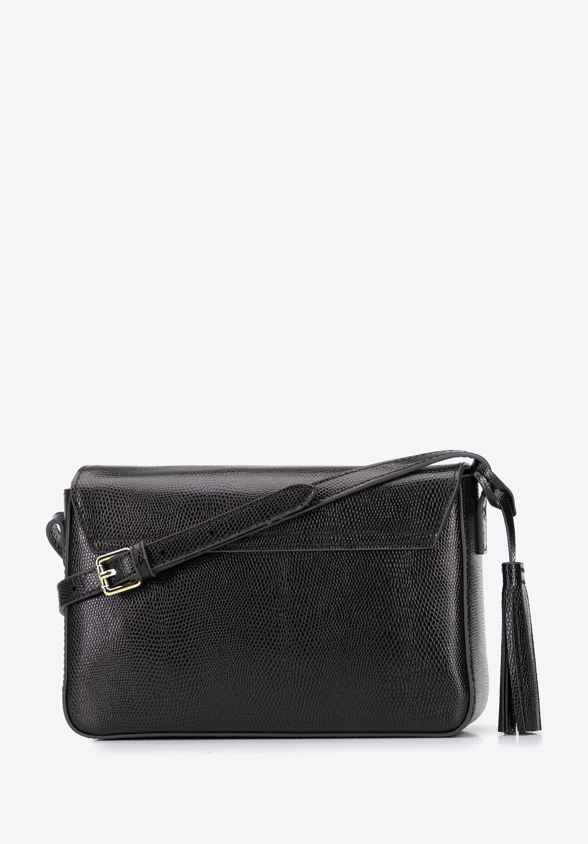 Damska listonoszka skórzana klasyczna z chwostem