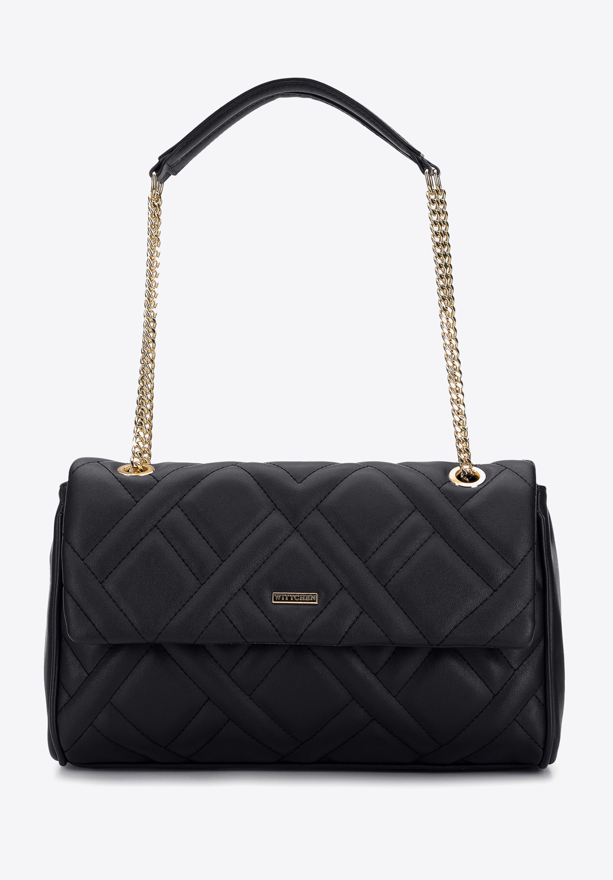 Damska torebka pikowana na łańcuszku