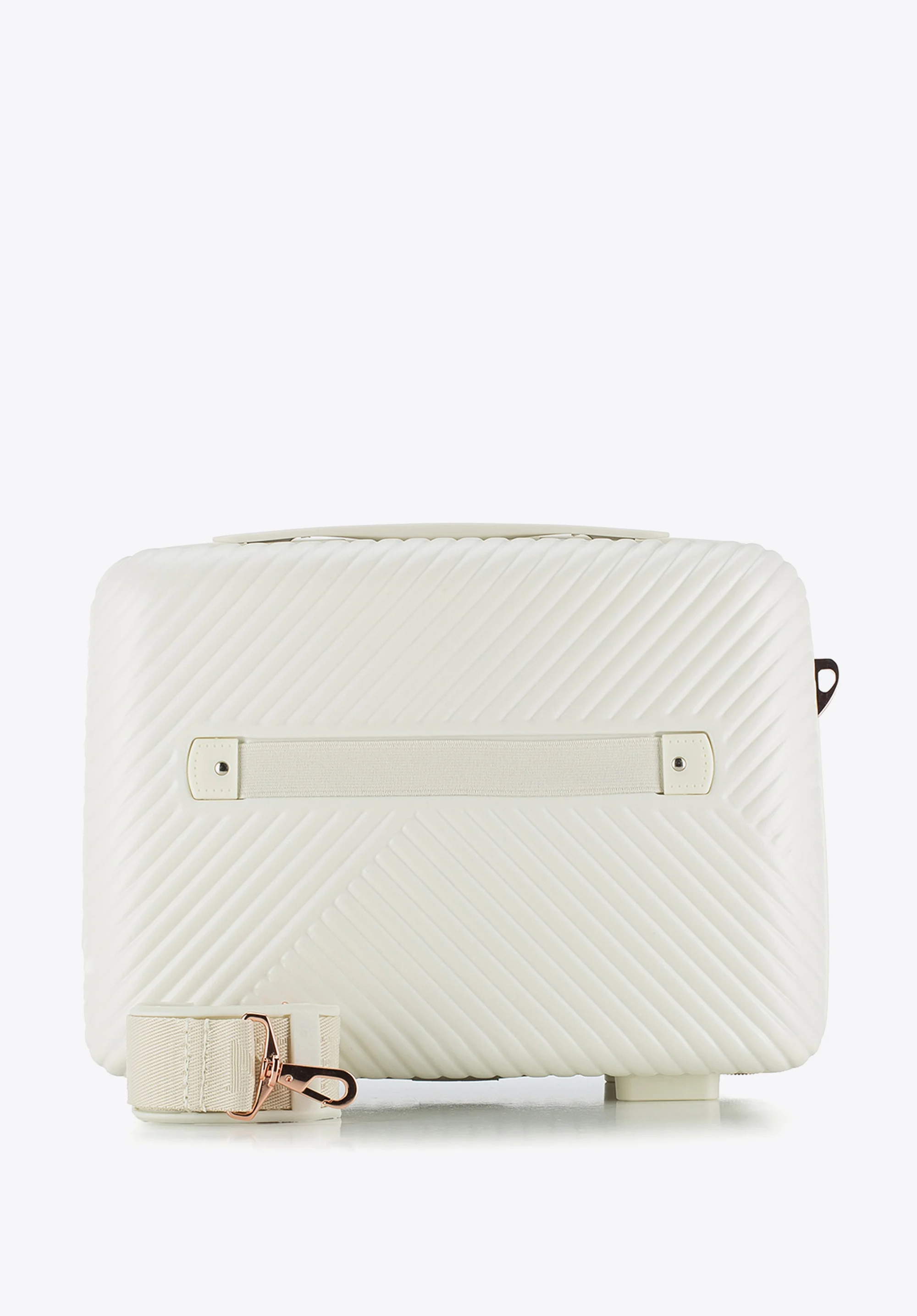 Walizka kabinowa z polikarbonu w paseczki