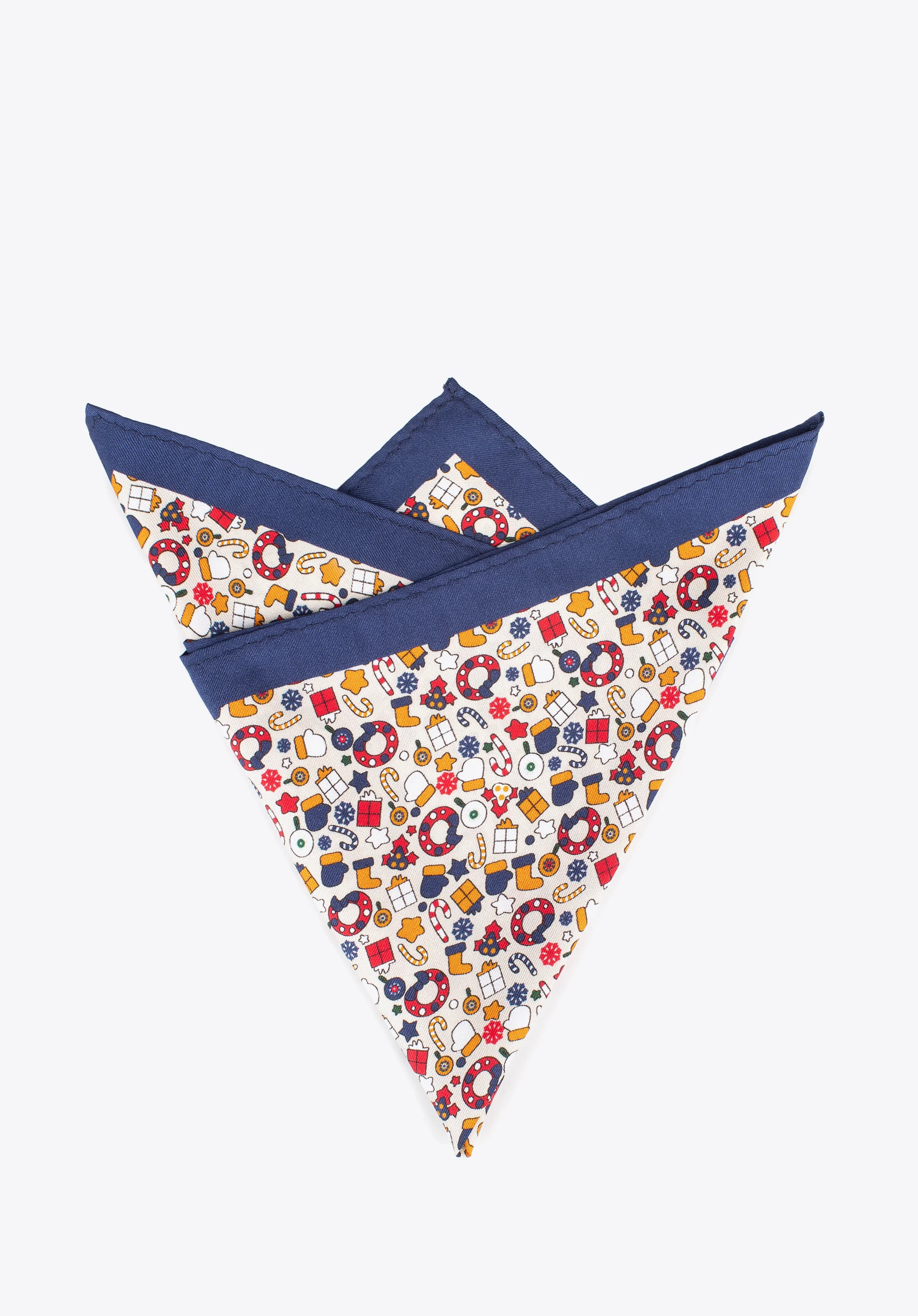 Poszetka z jedwabiu we wzory