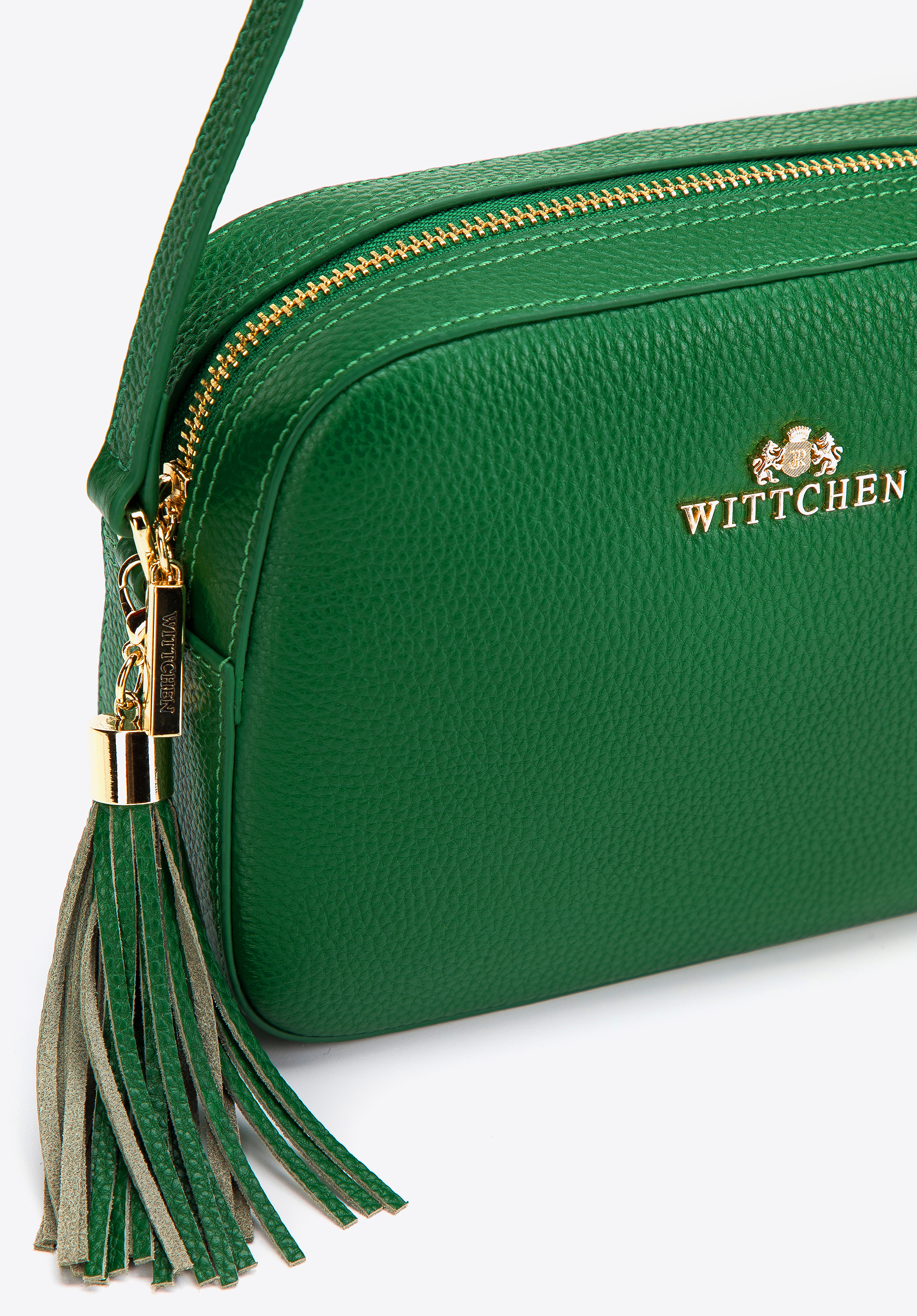 Damska listonoszka skórzana pudełkowa z chwostem