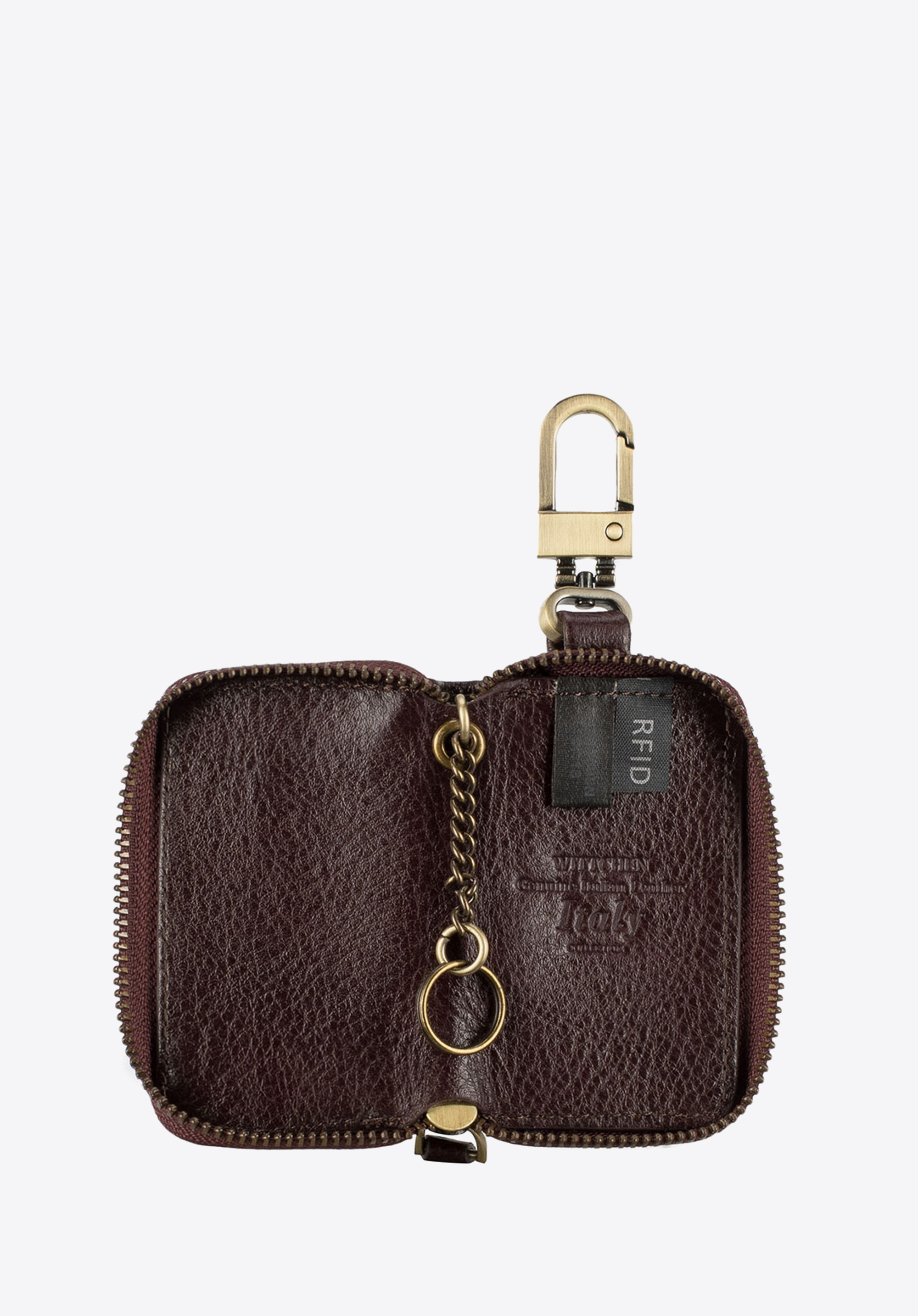 Etui na klucze skórzane na breloku