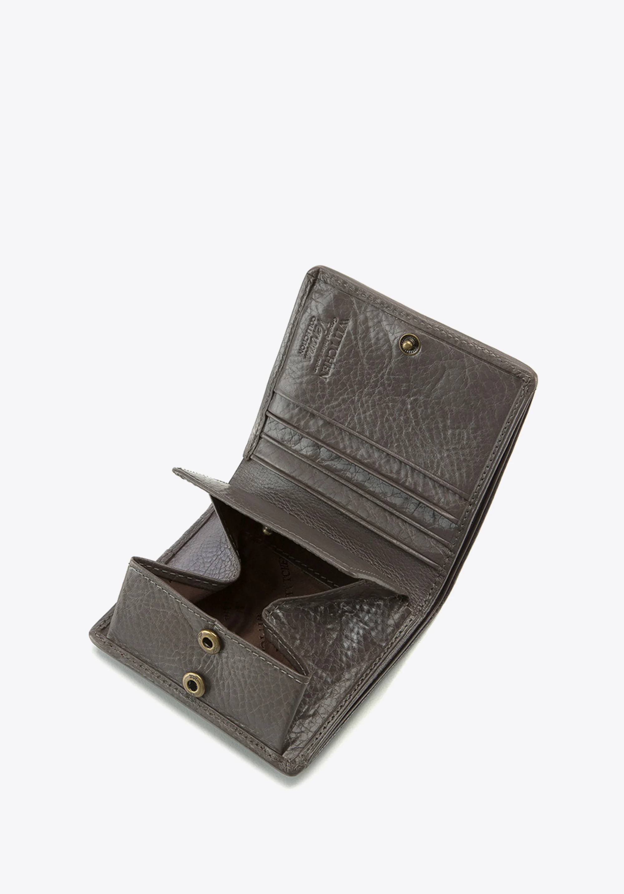 Damski portfel ze skóry lakierowany mały