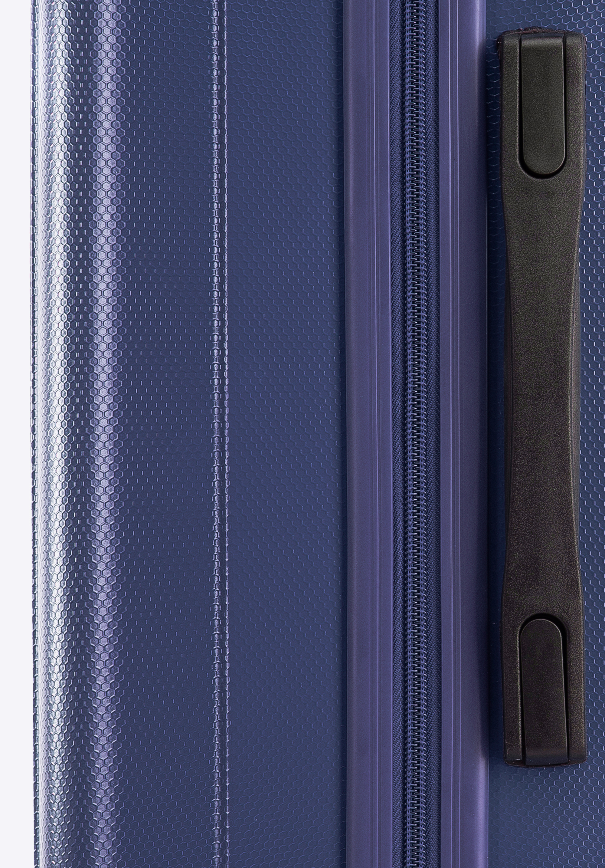 Walizka kabinowa z polikarbonu z pionowymi tłoczeniami